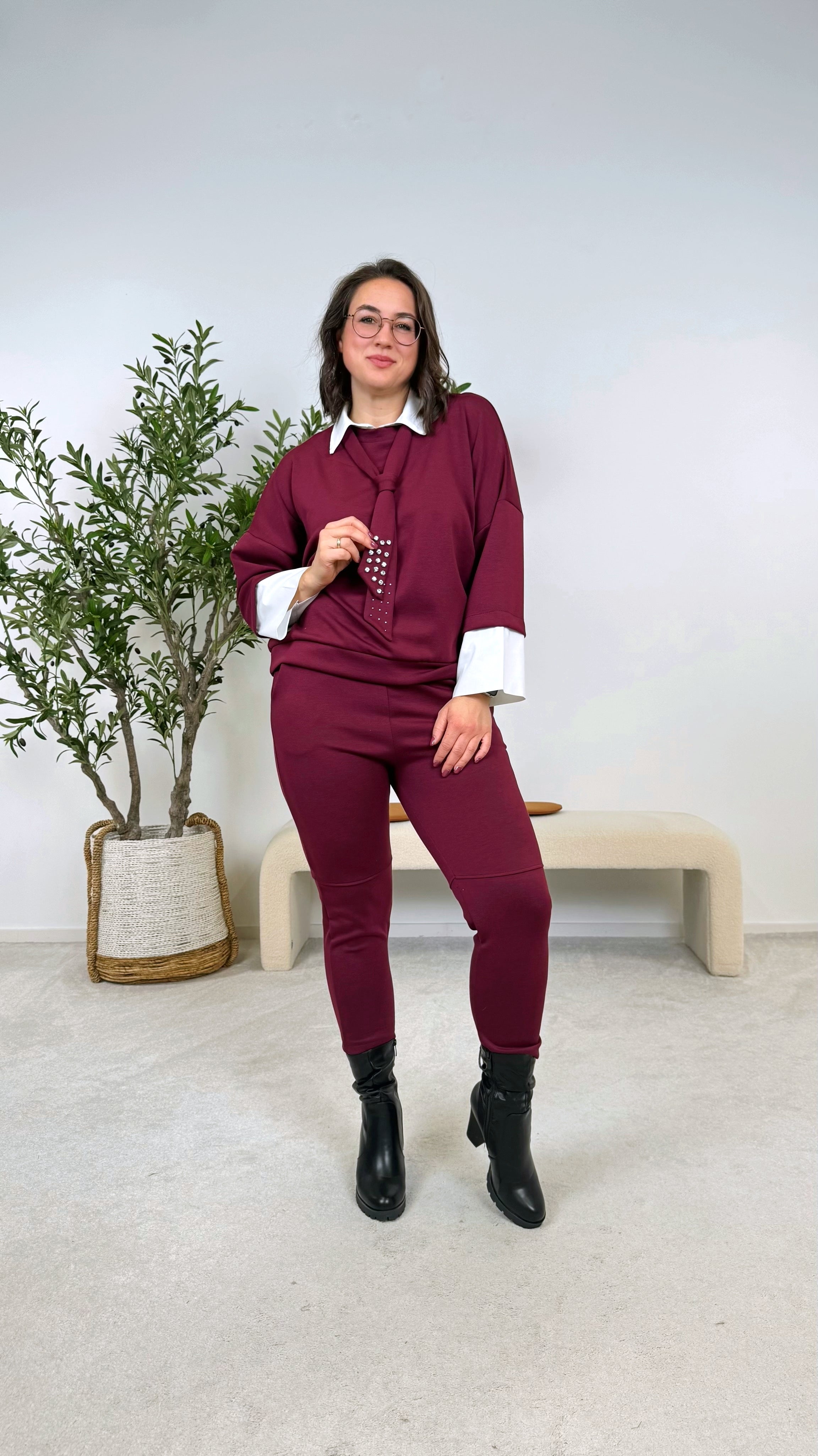 Sweatshirt Pure Poise *Bordaux*