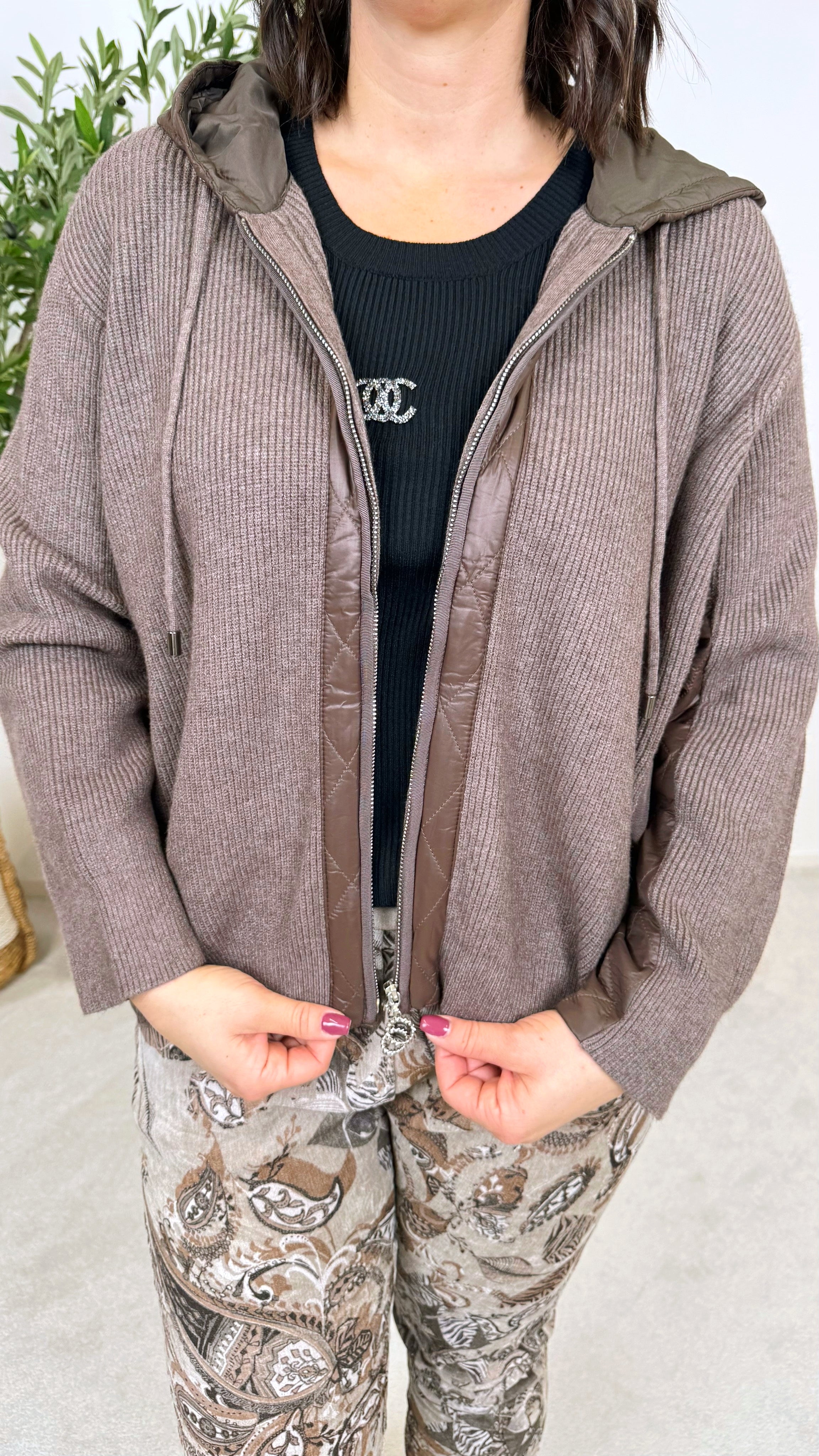 Strickjacke Neutral Soul *Schoko*