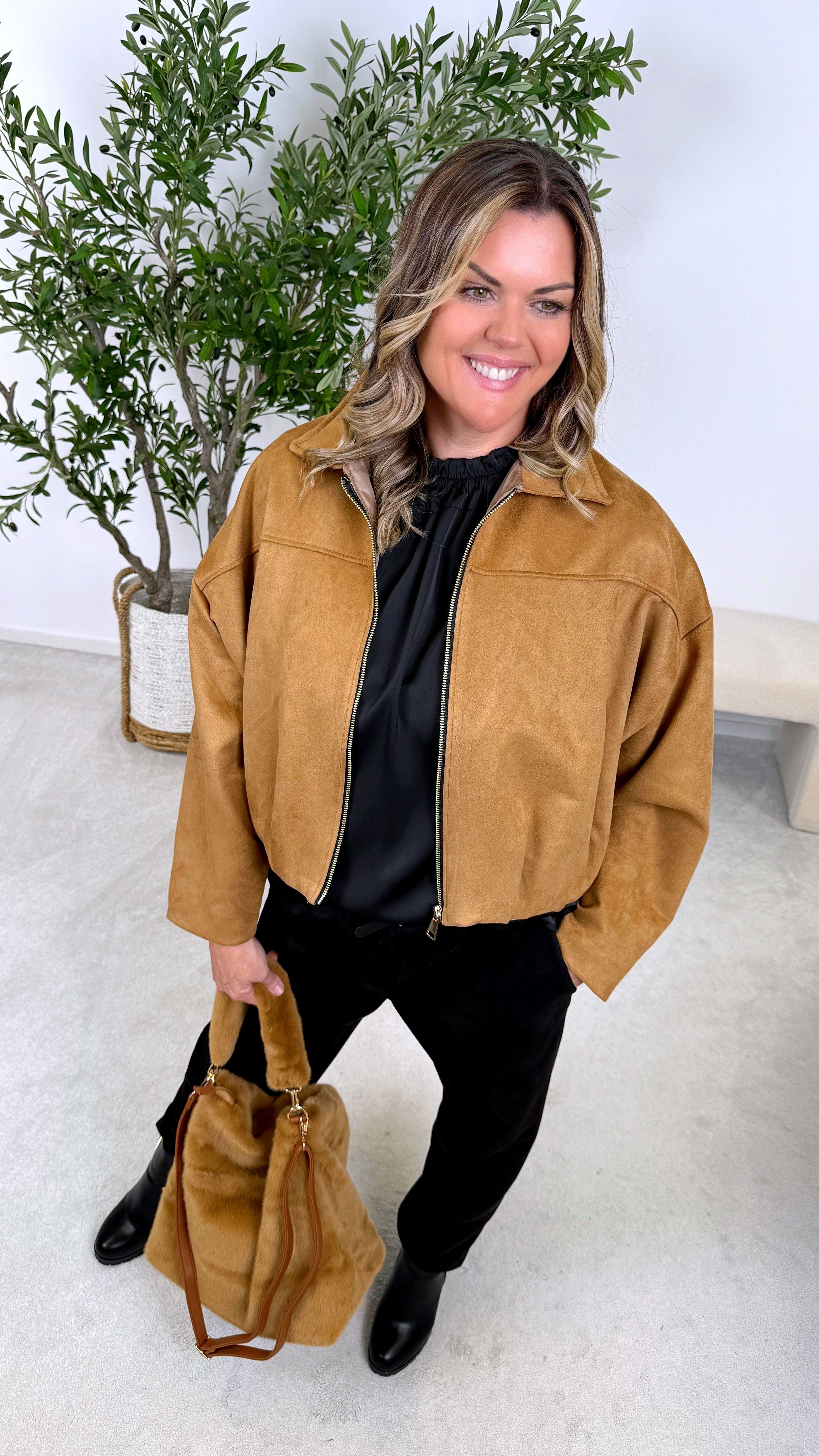 Kurze Jacke Softline *Camel*