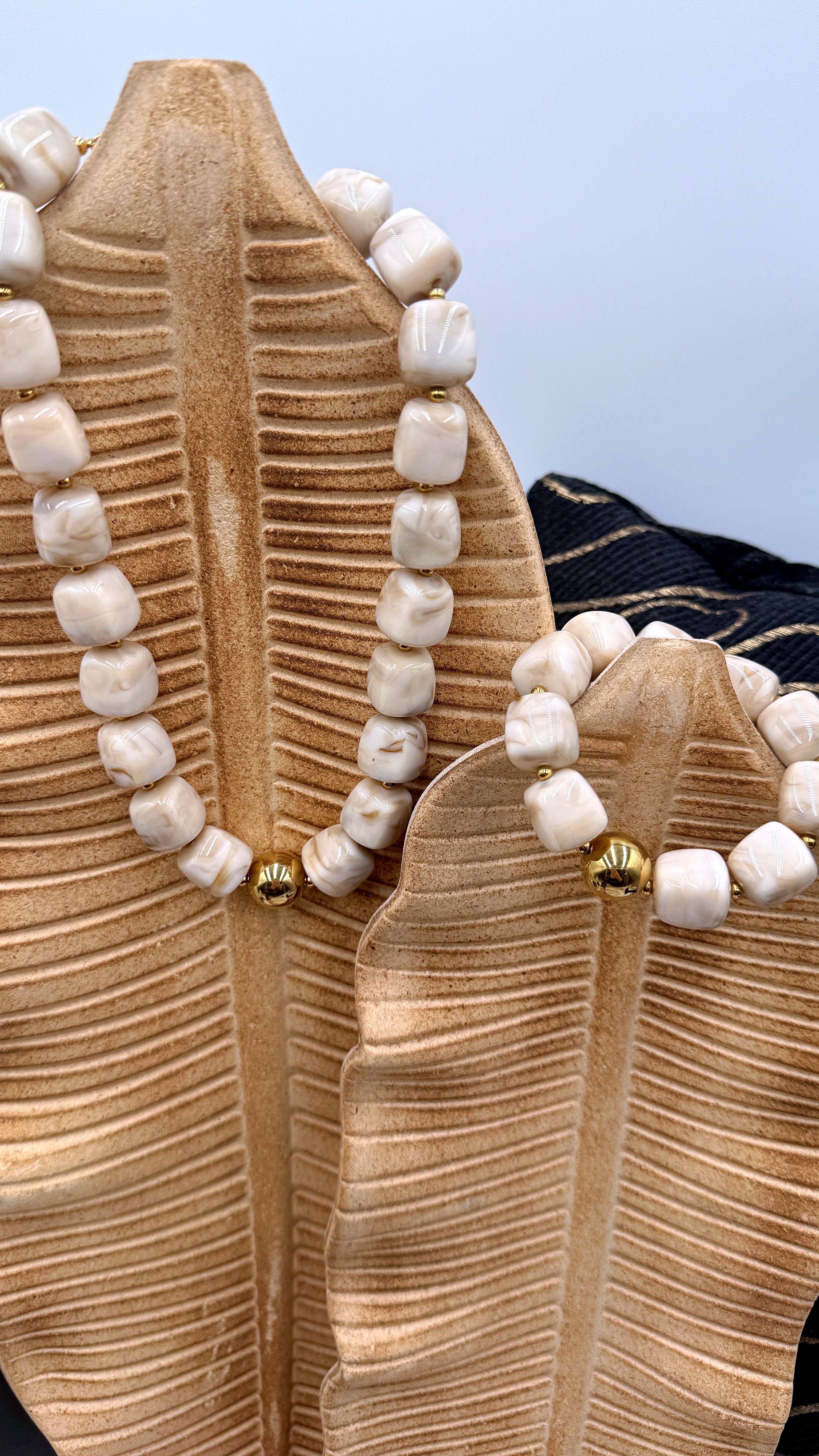 Armband Glamora Cube *Beige*