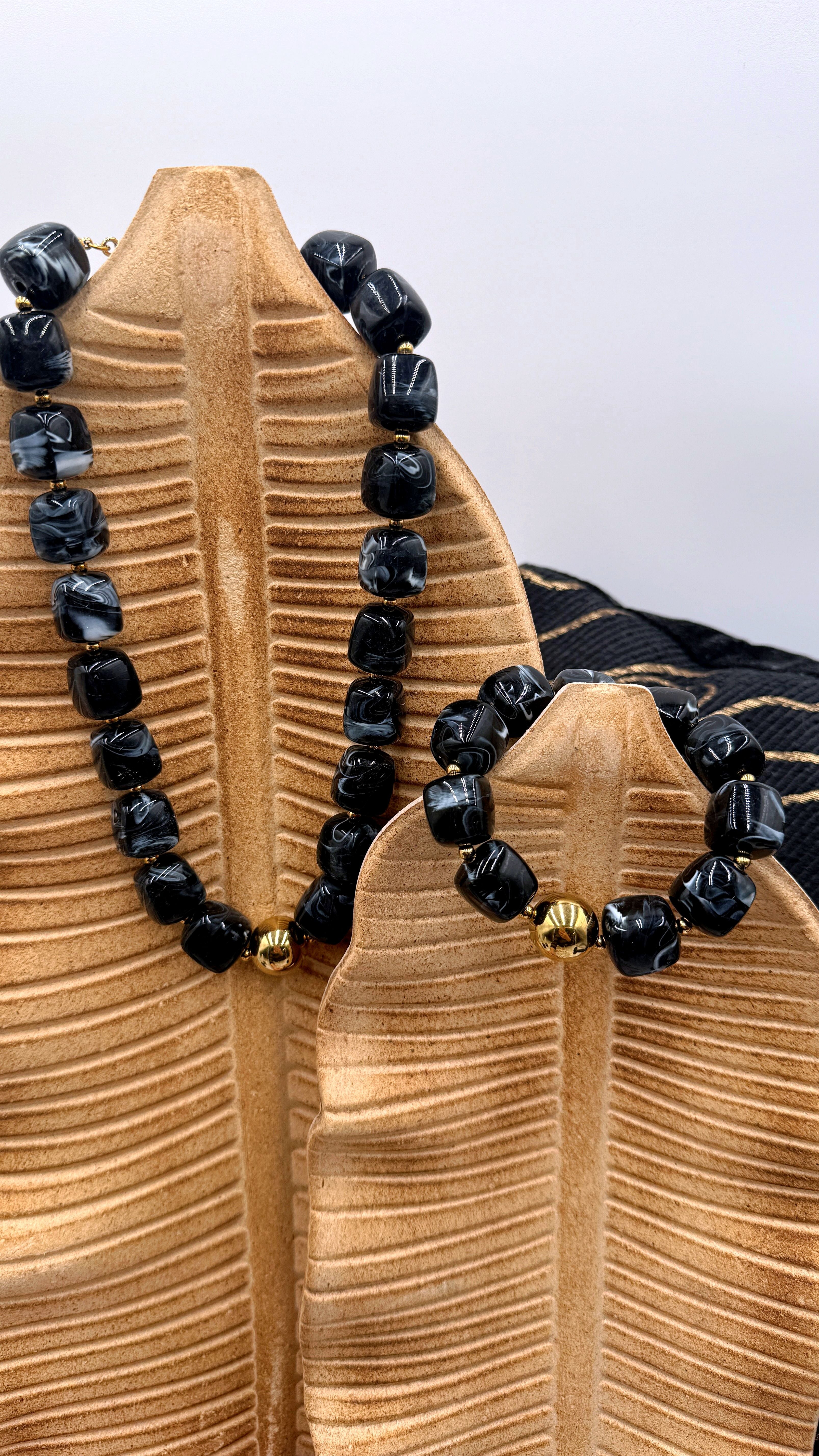 Halskette Glamora Cube *Schwarz*