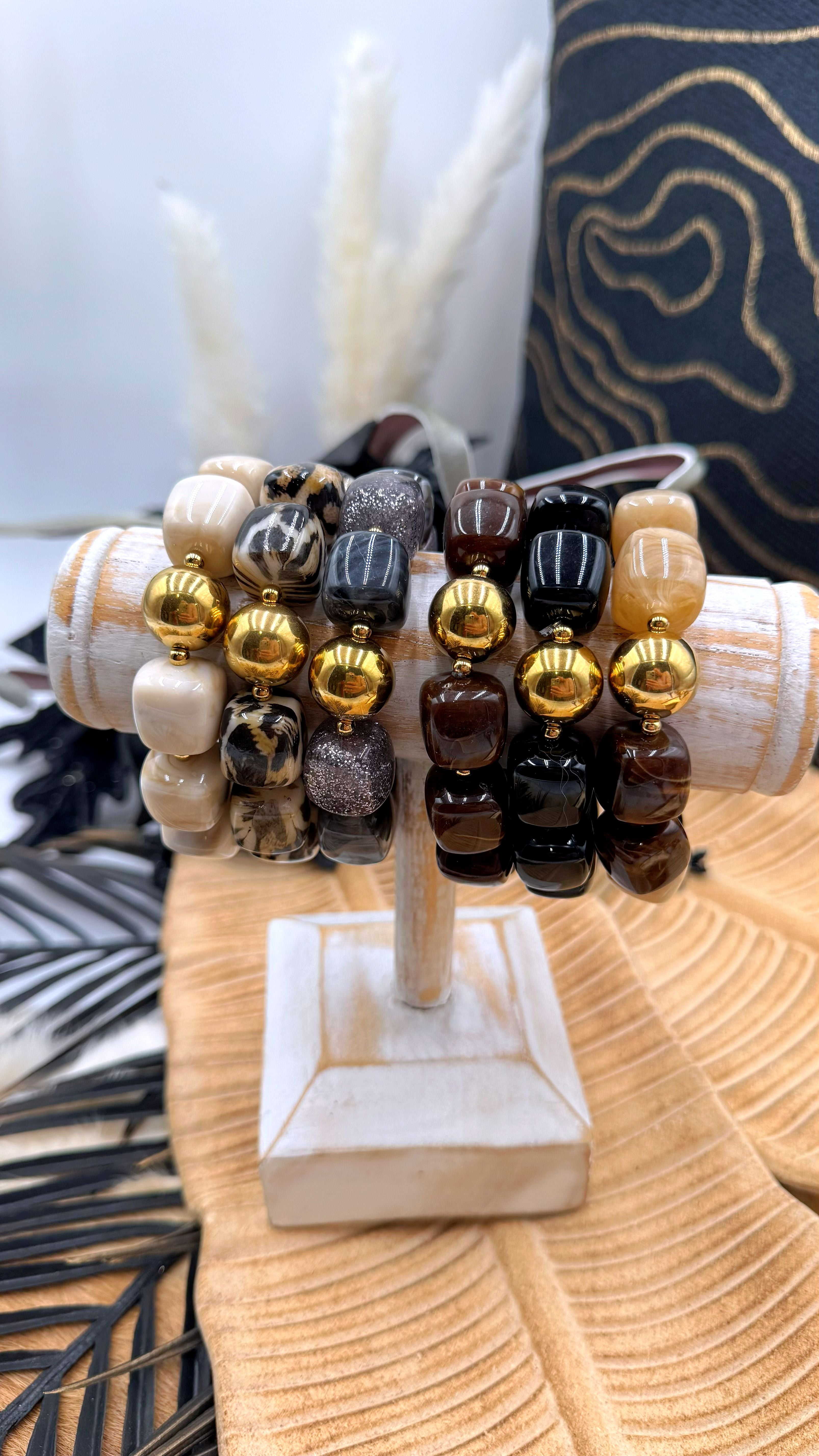 Armband Princess Geometry *Schoko-Beige*