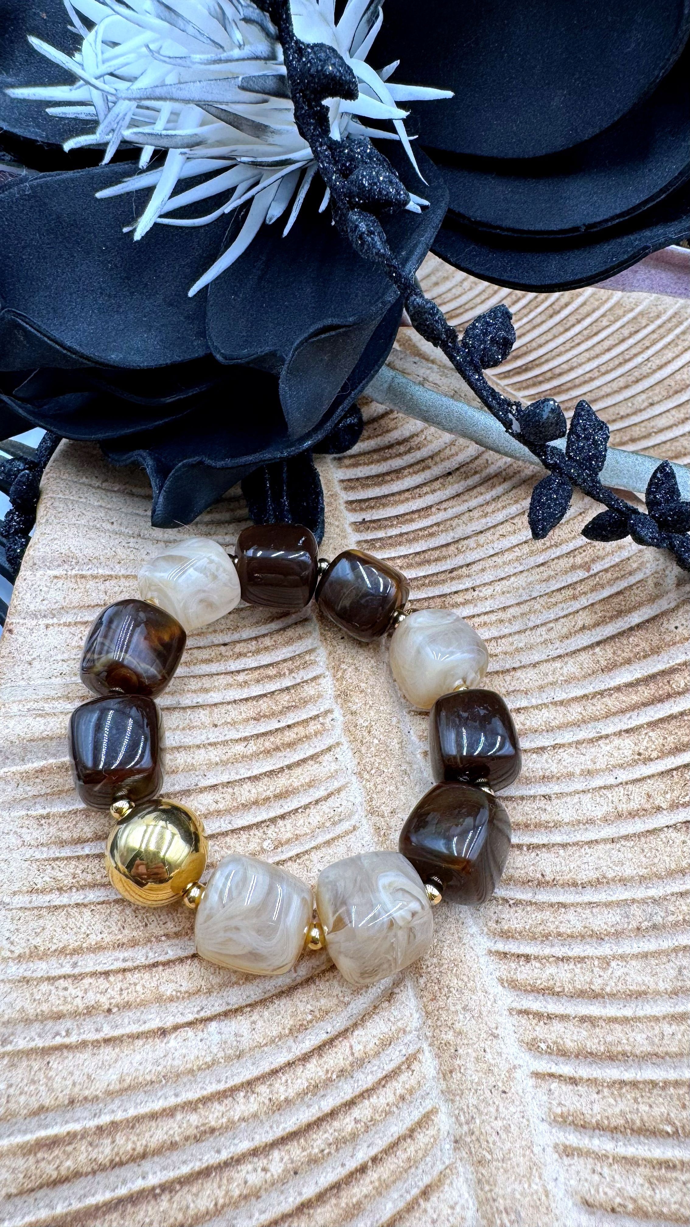 Armband Princess Geometry *Schoko-Beige*