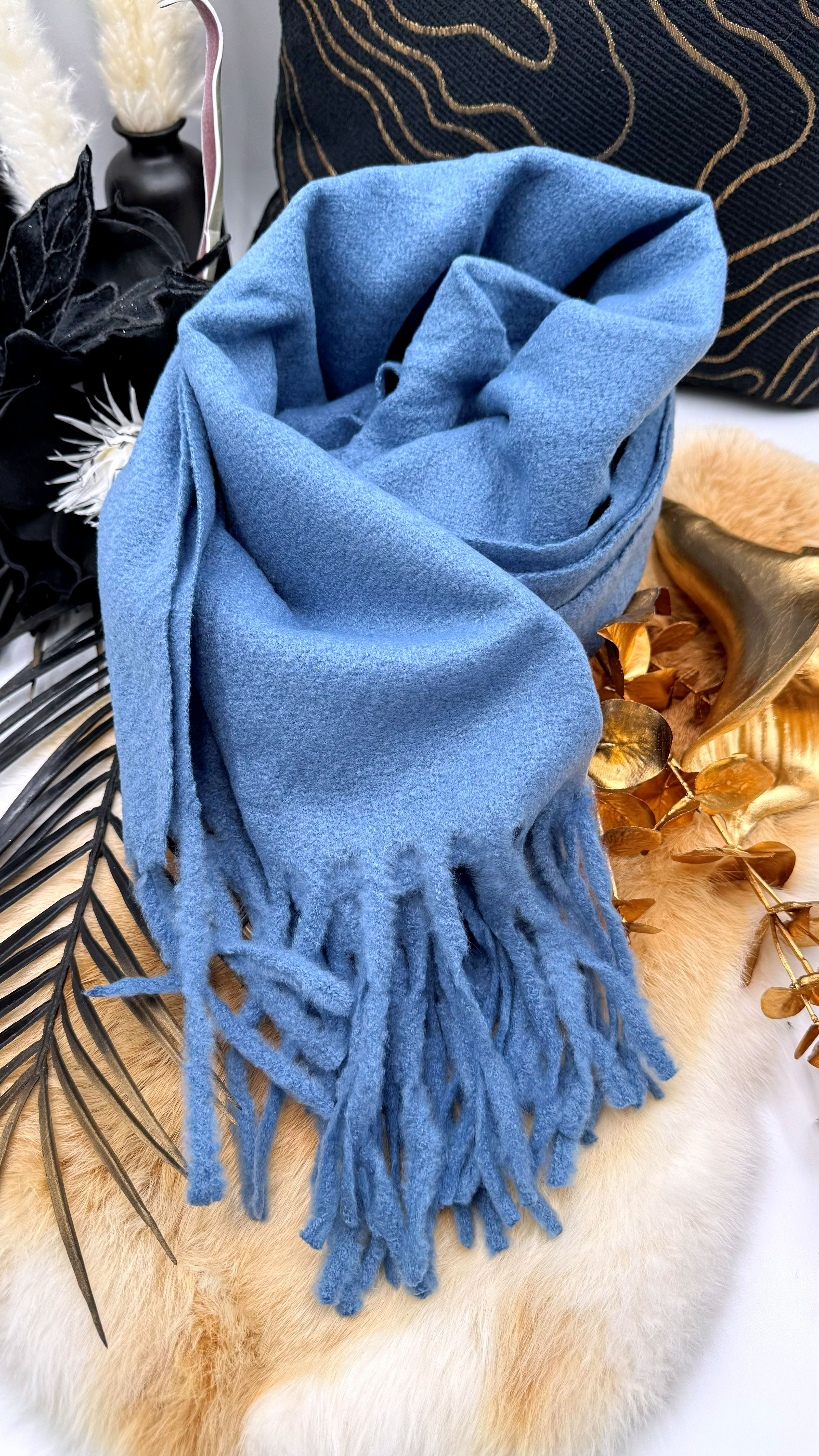 Schal Basic Cozy *Blau*