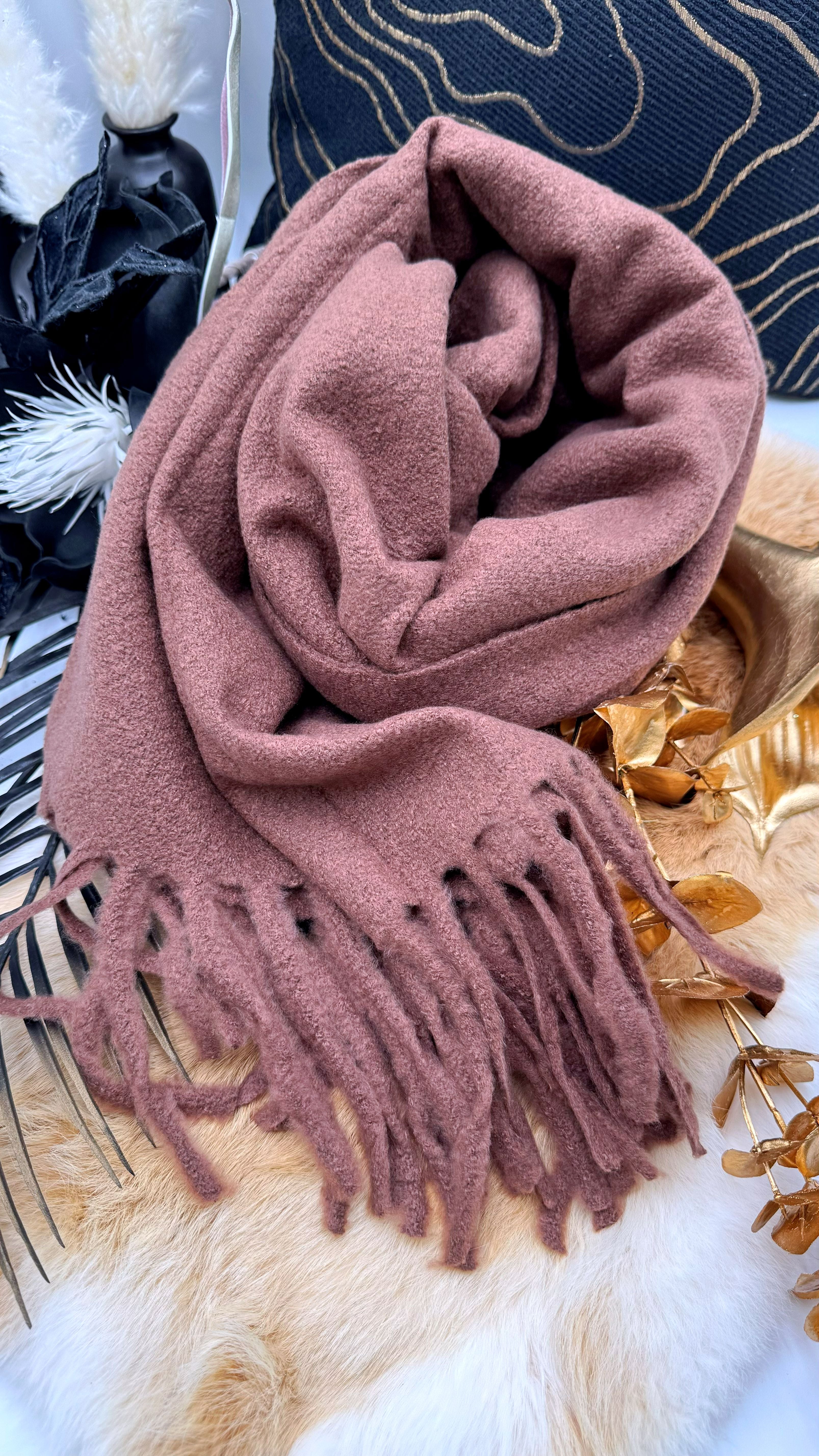 Schal Basic Cozy *Schoko*