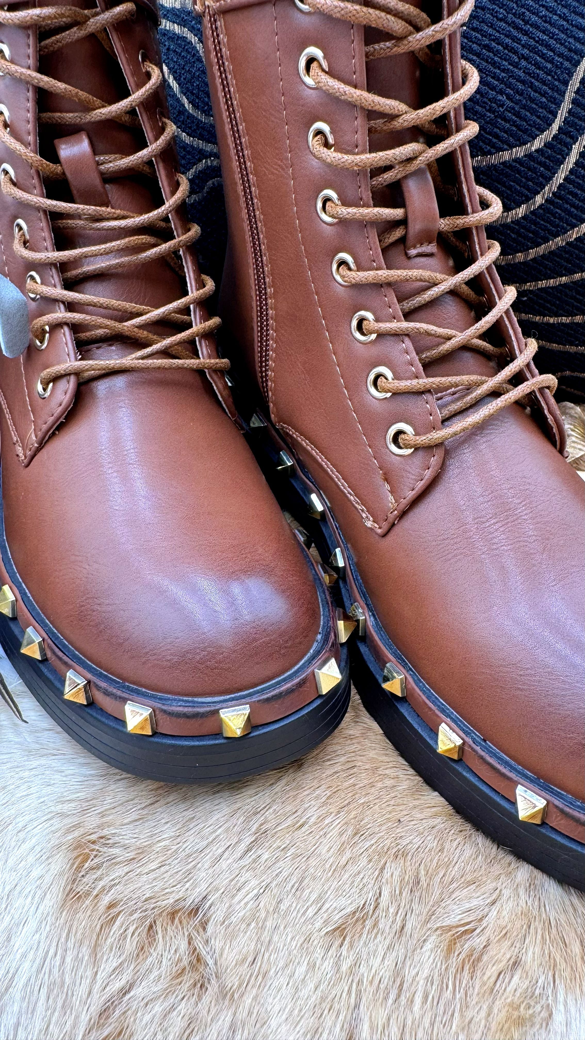 Boots Cognac Queen *Camel*