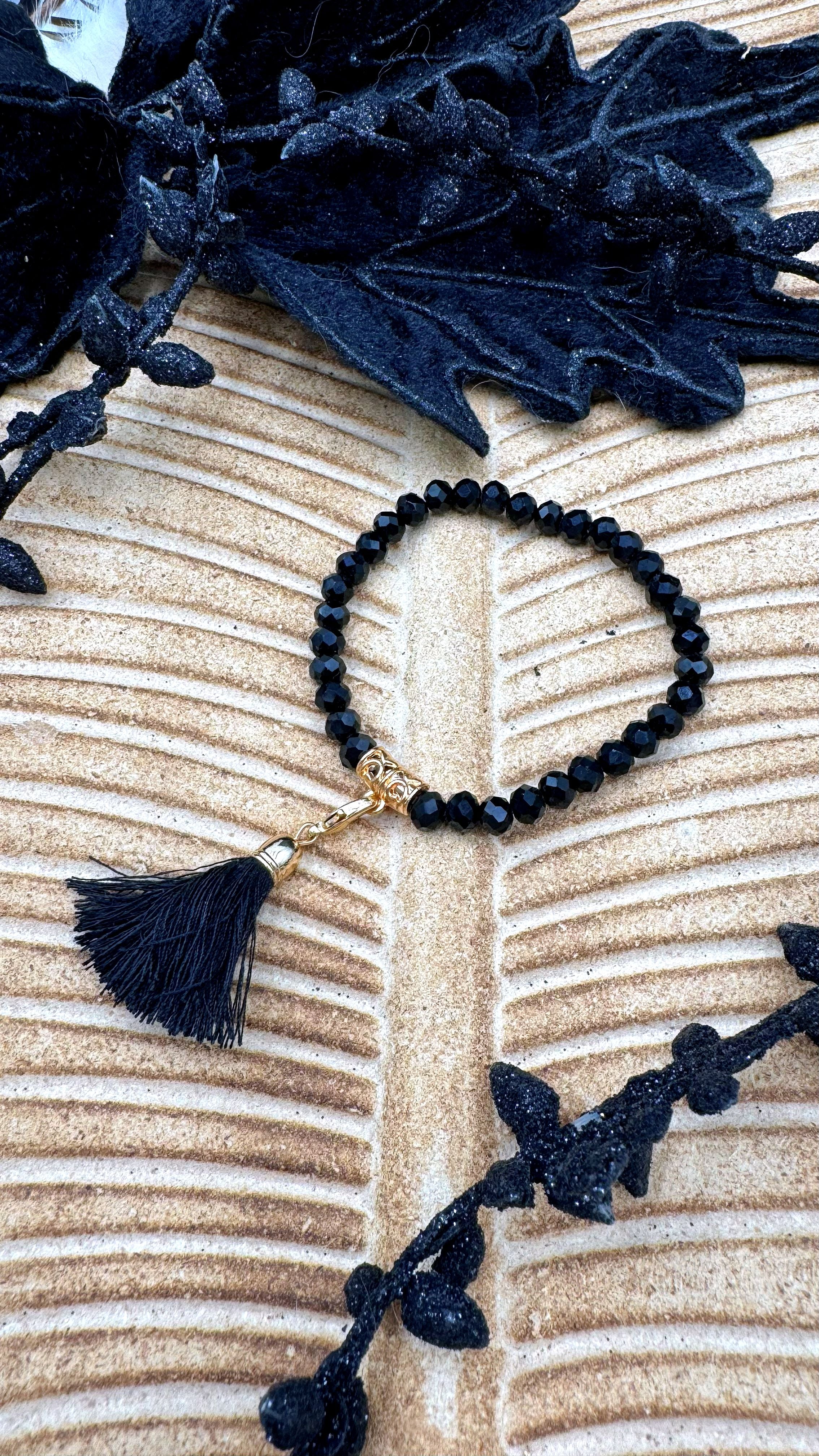 Armband Tassel Muse *Schwarz*