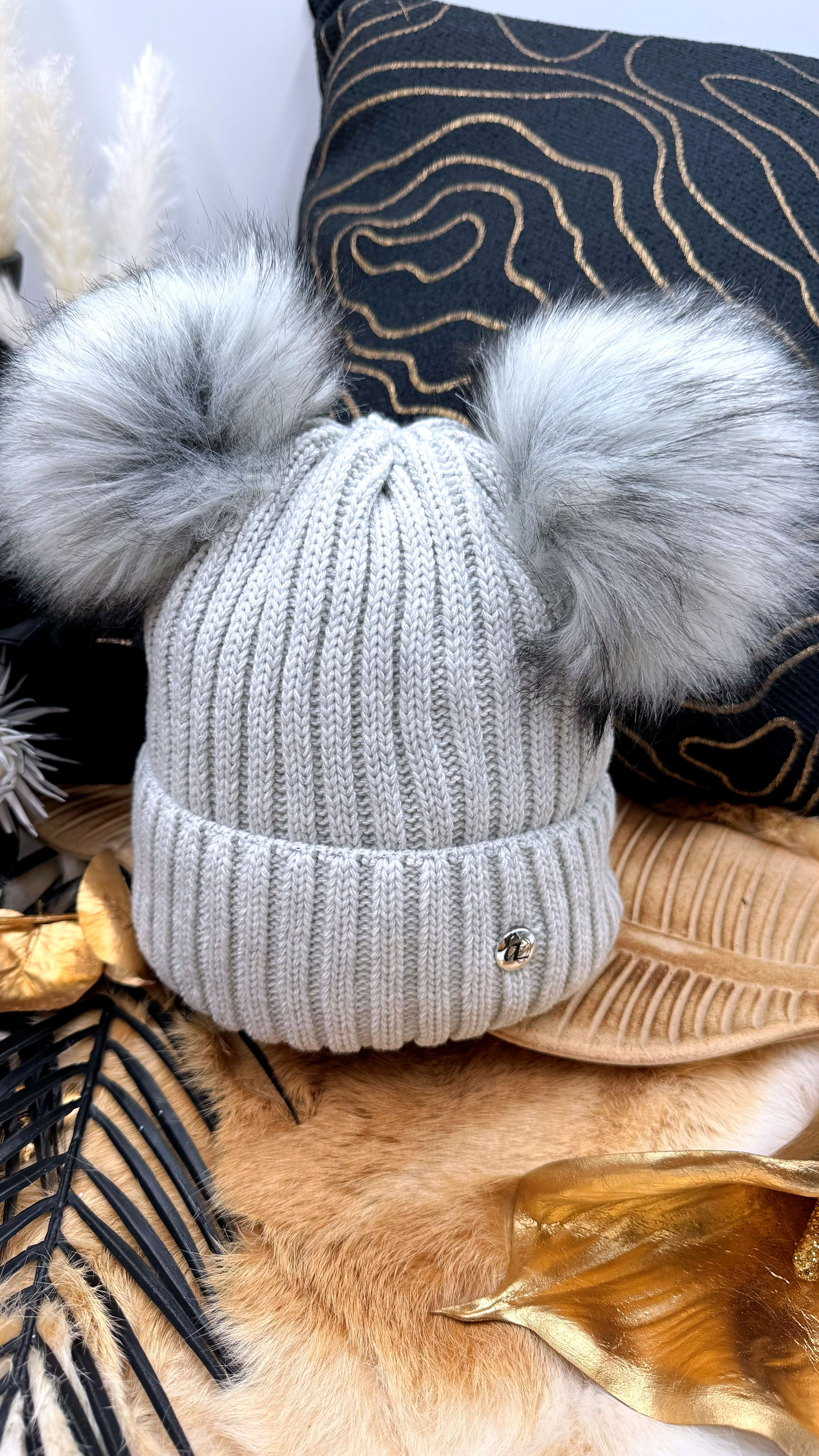 Mütze Winter Twin *Hellgrau*