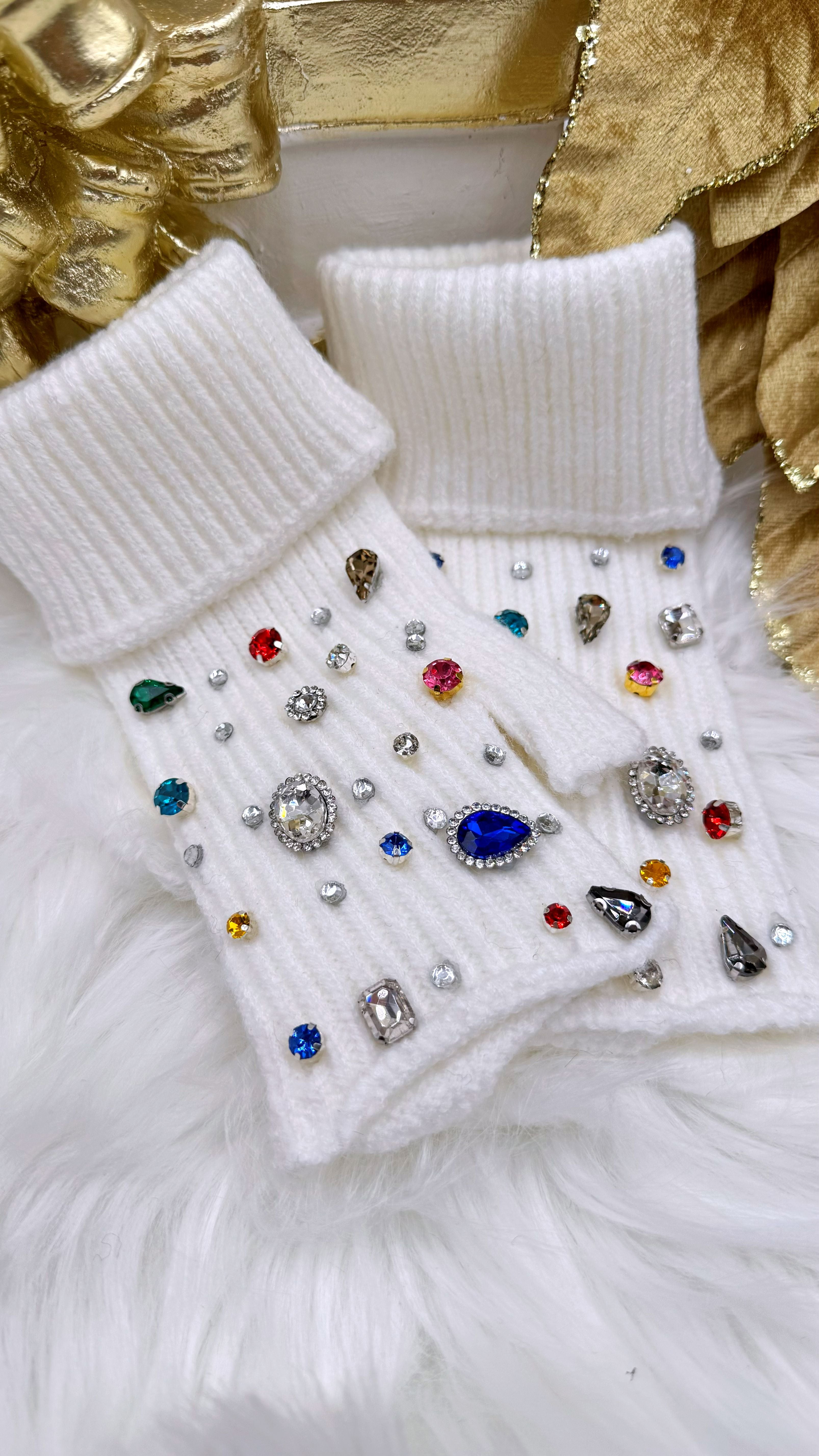 Stulpenhandschuhe Jewal Hands *Weiß*