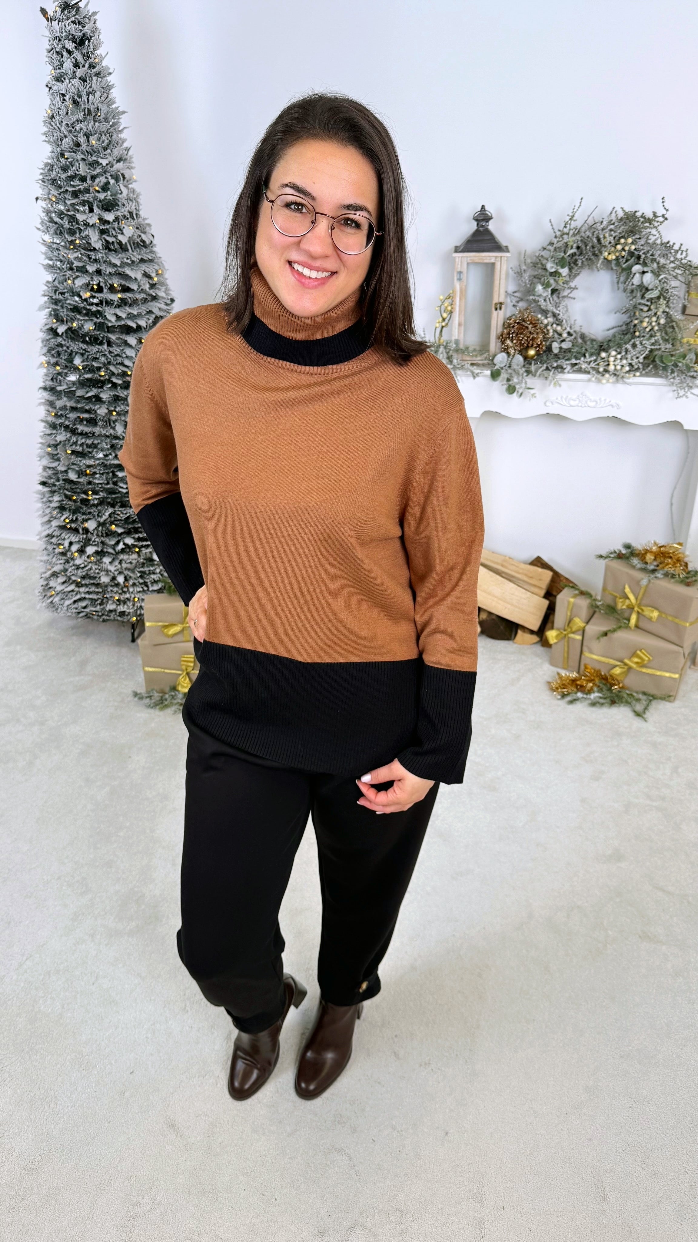 Rollkragenpullover Marlene *Camel*