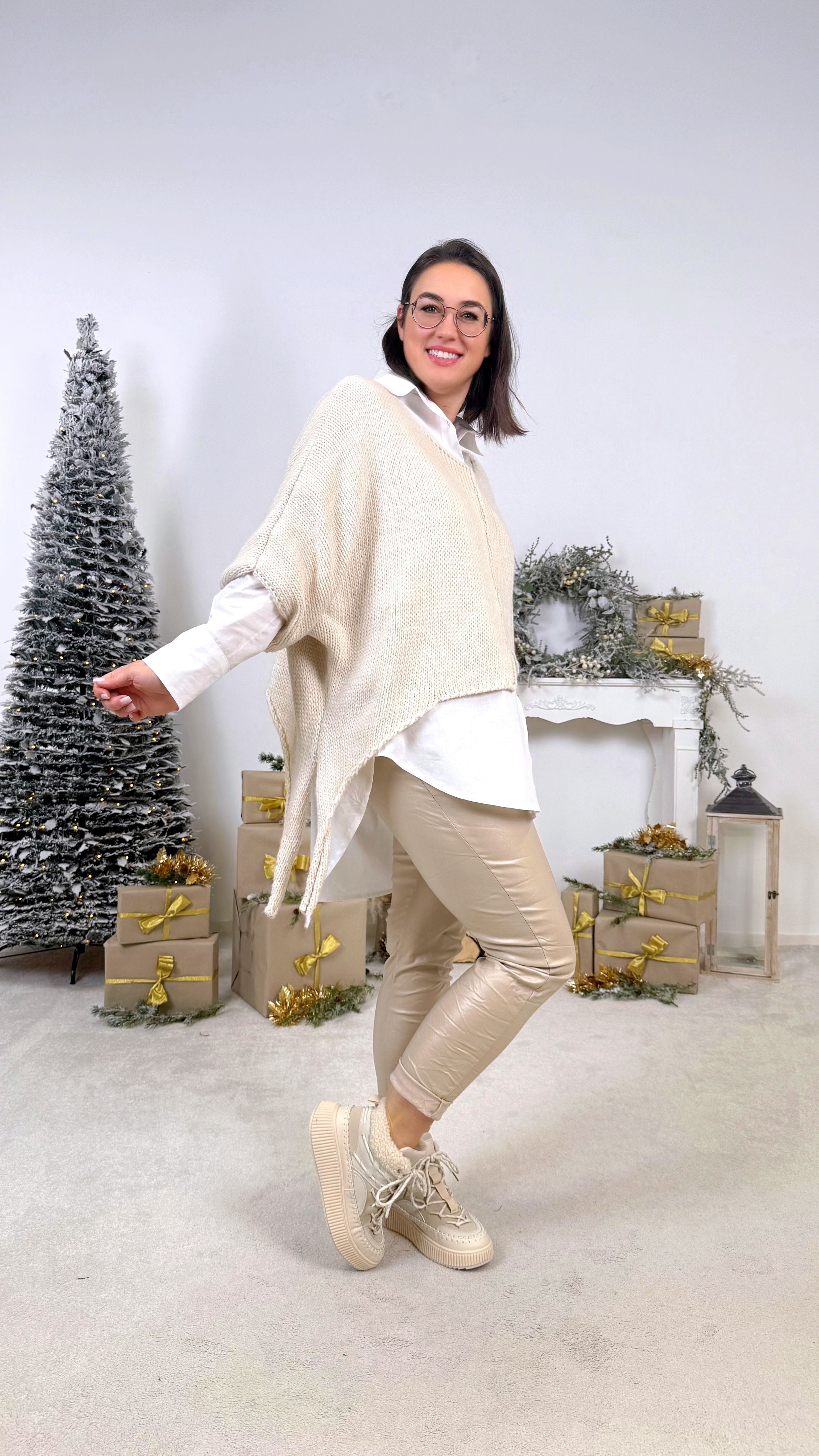 Pullover Cross Knit *Creme*