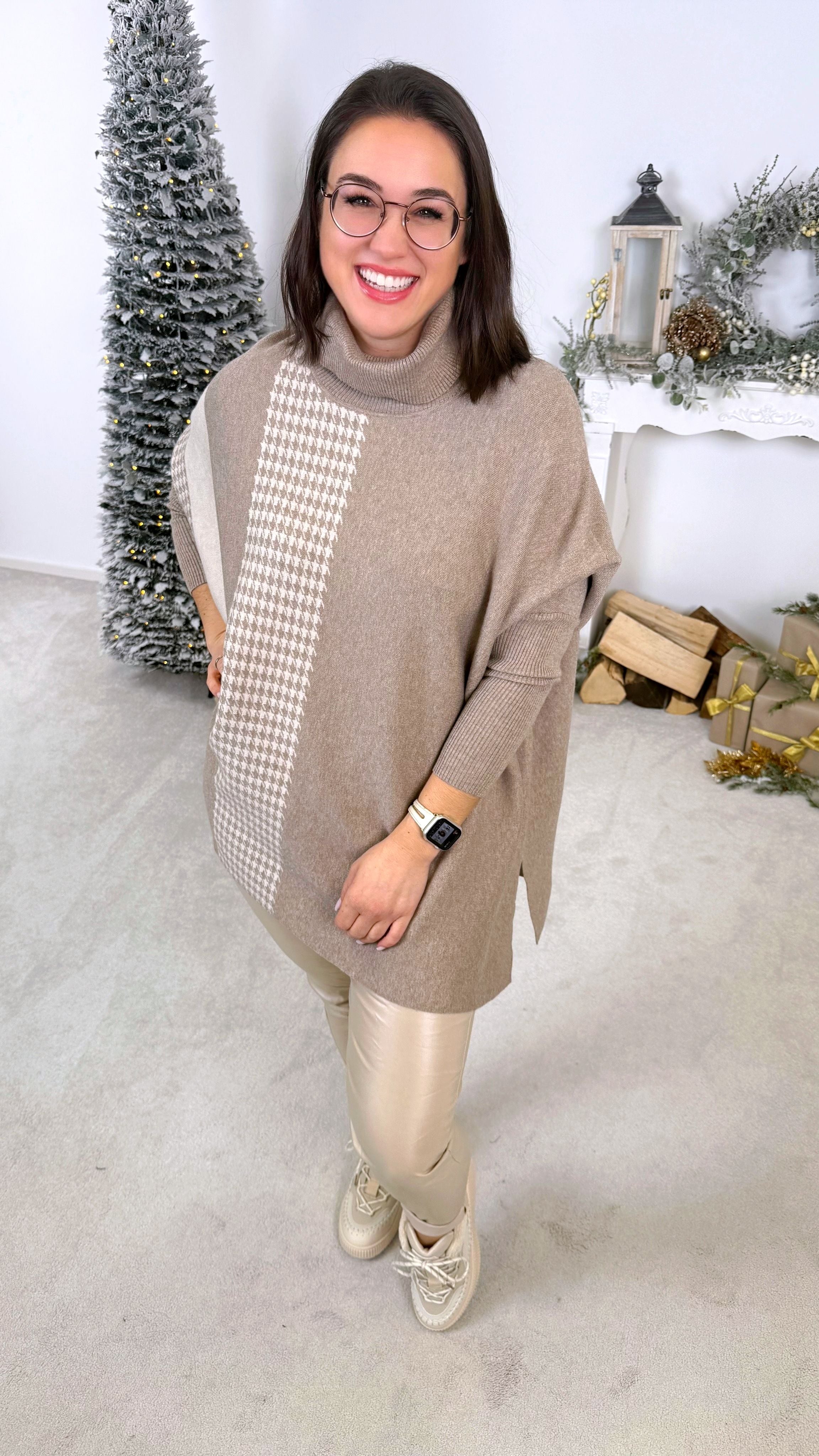 Rollkragenpullover Caprice *Taupe*