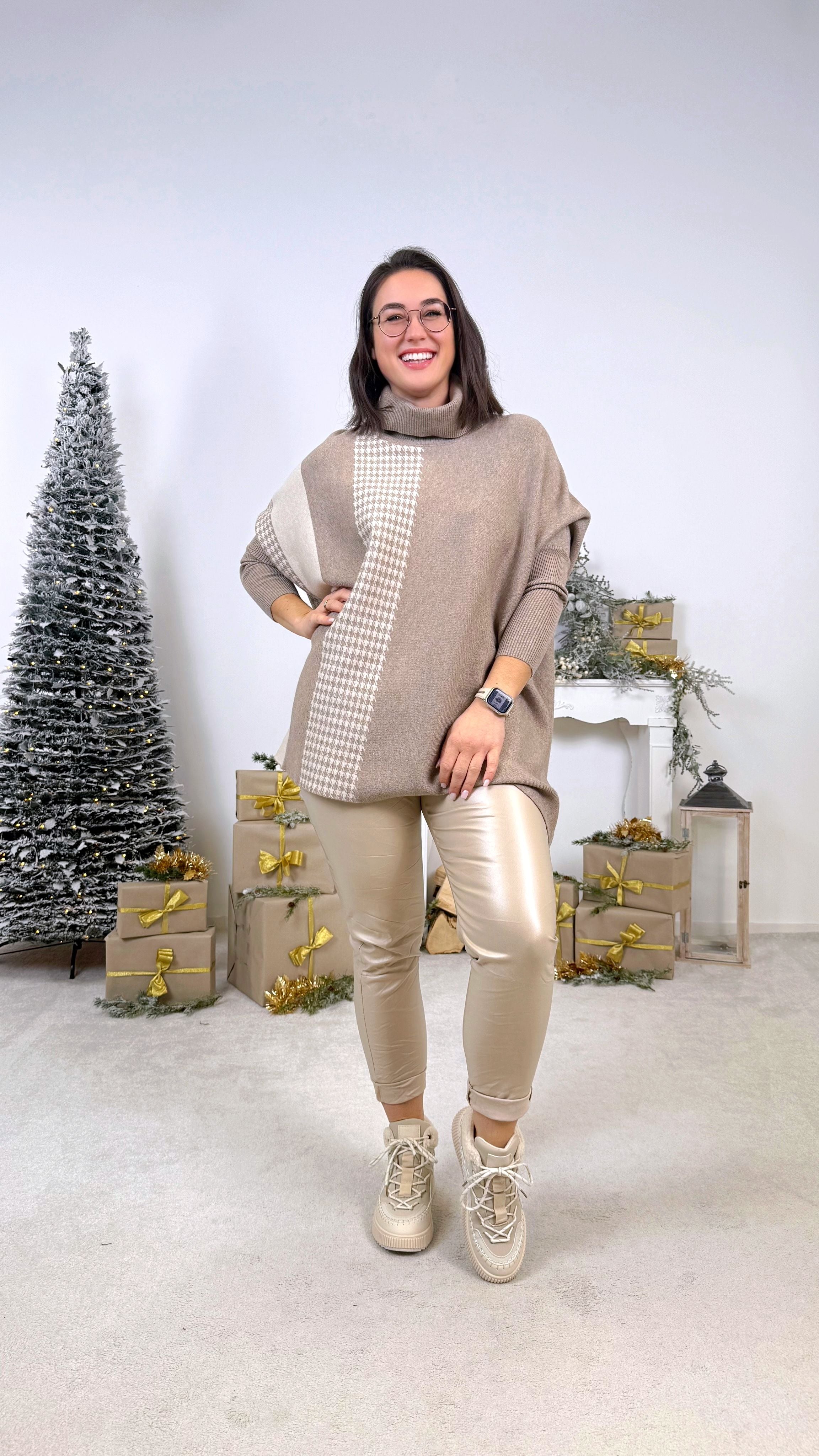 Rollkragenpullover Caprice *Taupe*