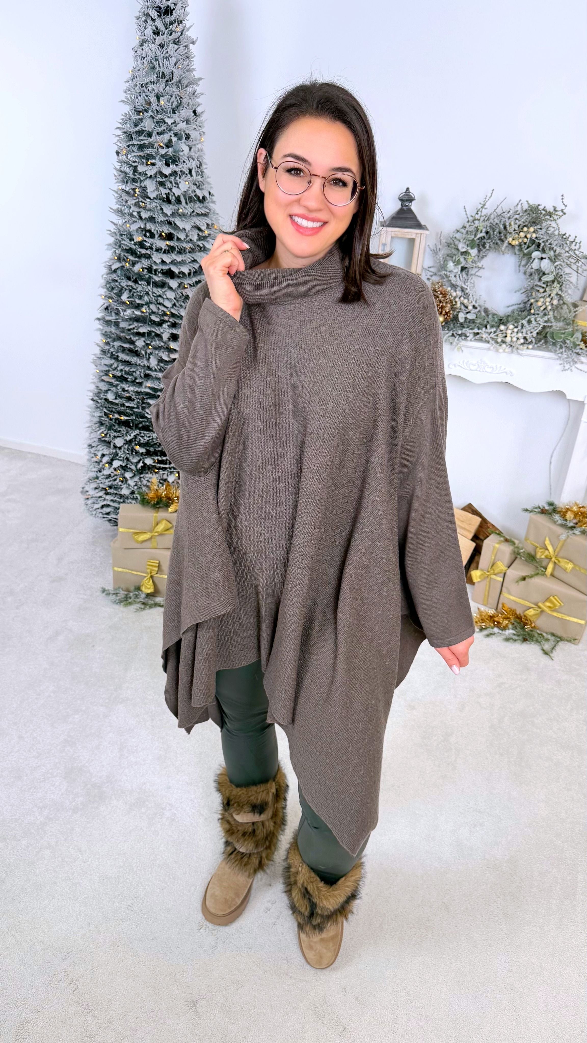 Rollkragenpullover Calysta *Cappuccino*