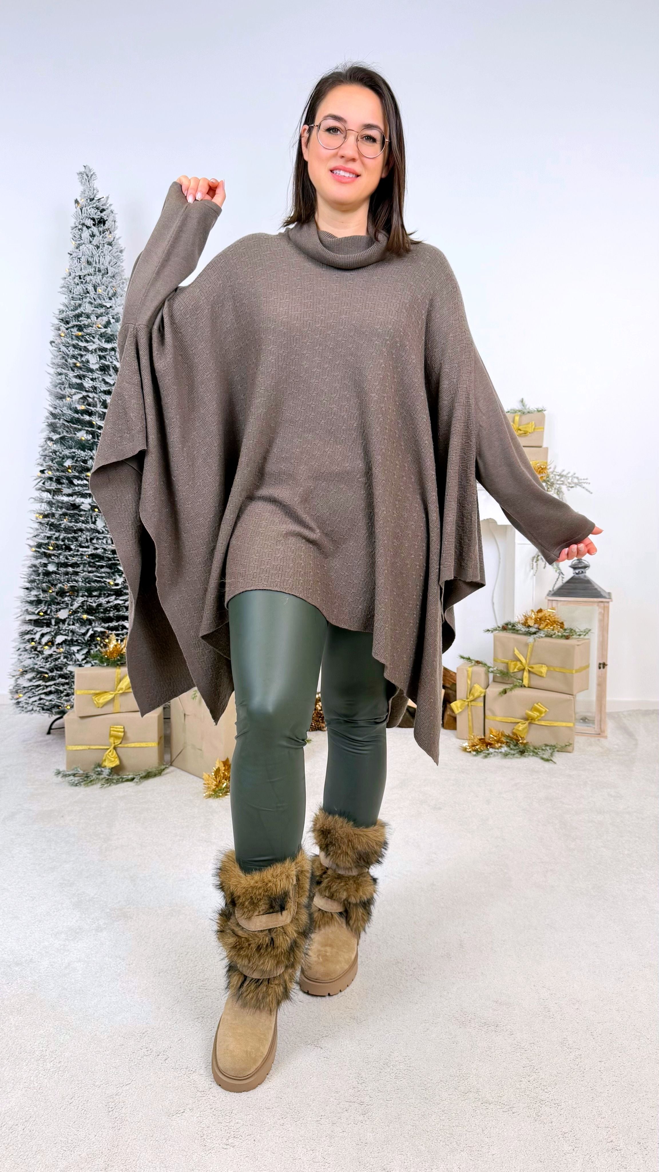 Rollkragenpullover Calysta *Cappuccino*