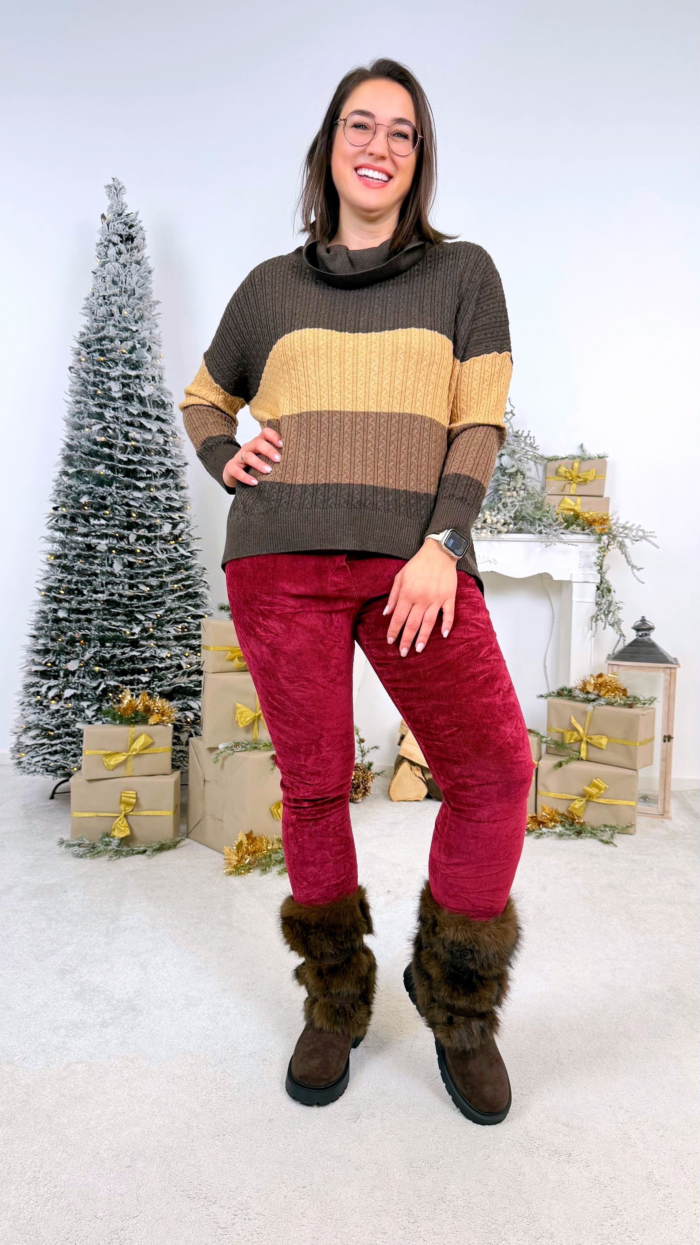 Strickpullover Hazel Harmony *Braun*