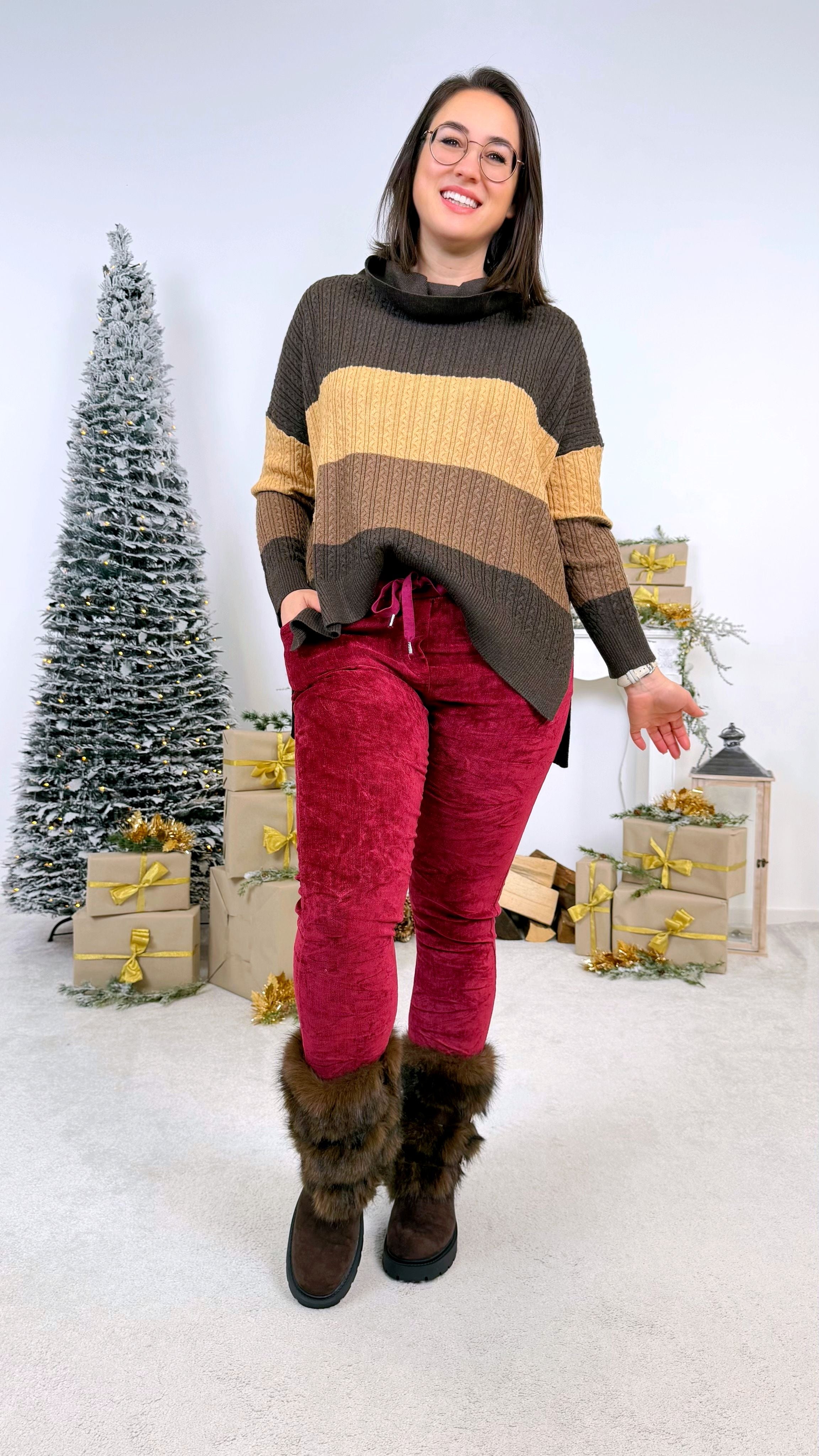 Strickpullover Hazel Harmony *Braun*