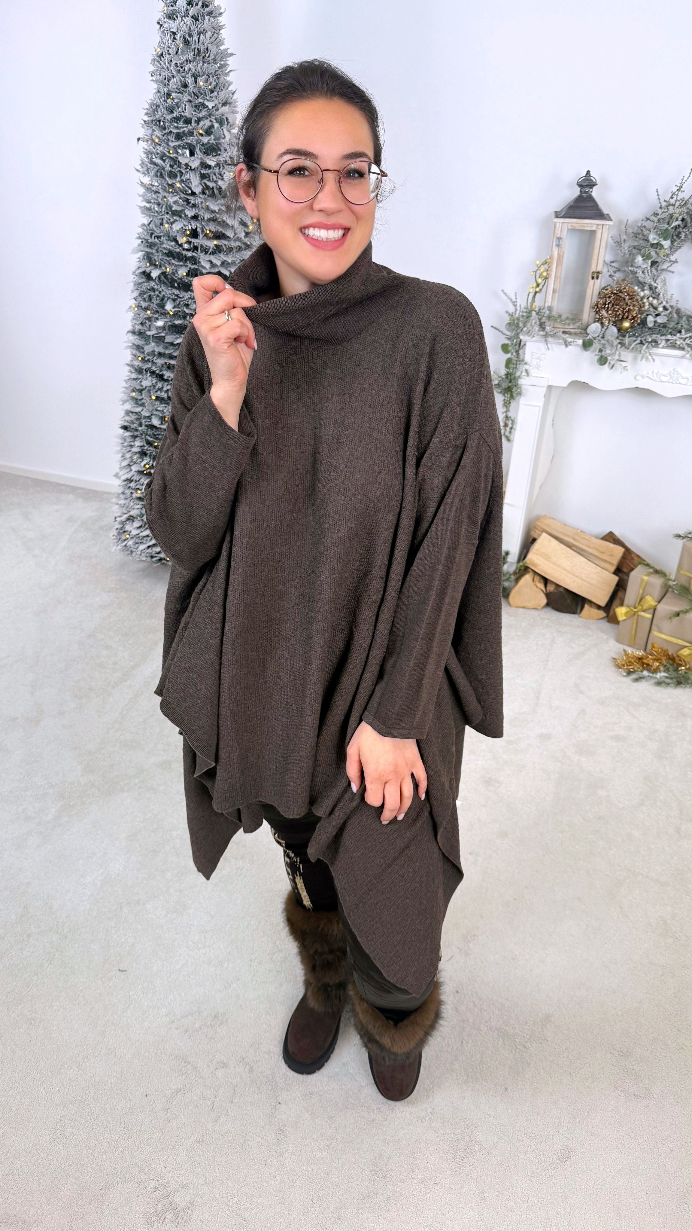 Rollkragenpullover Calysta *Schoko*