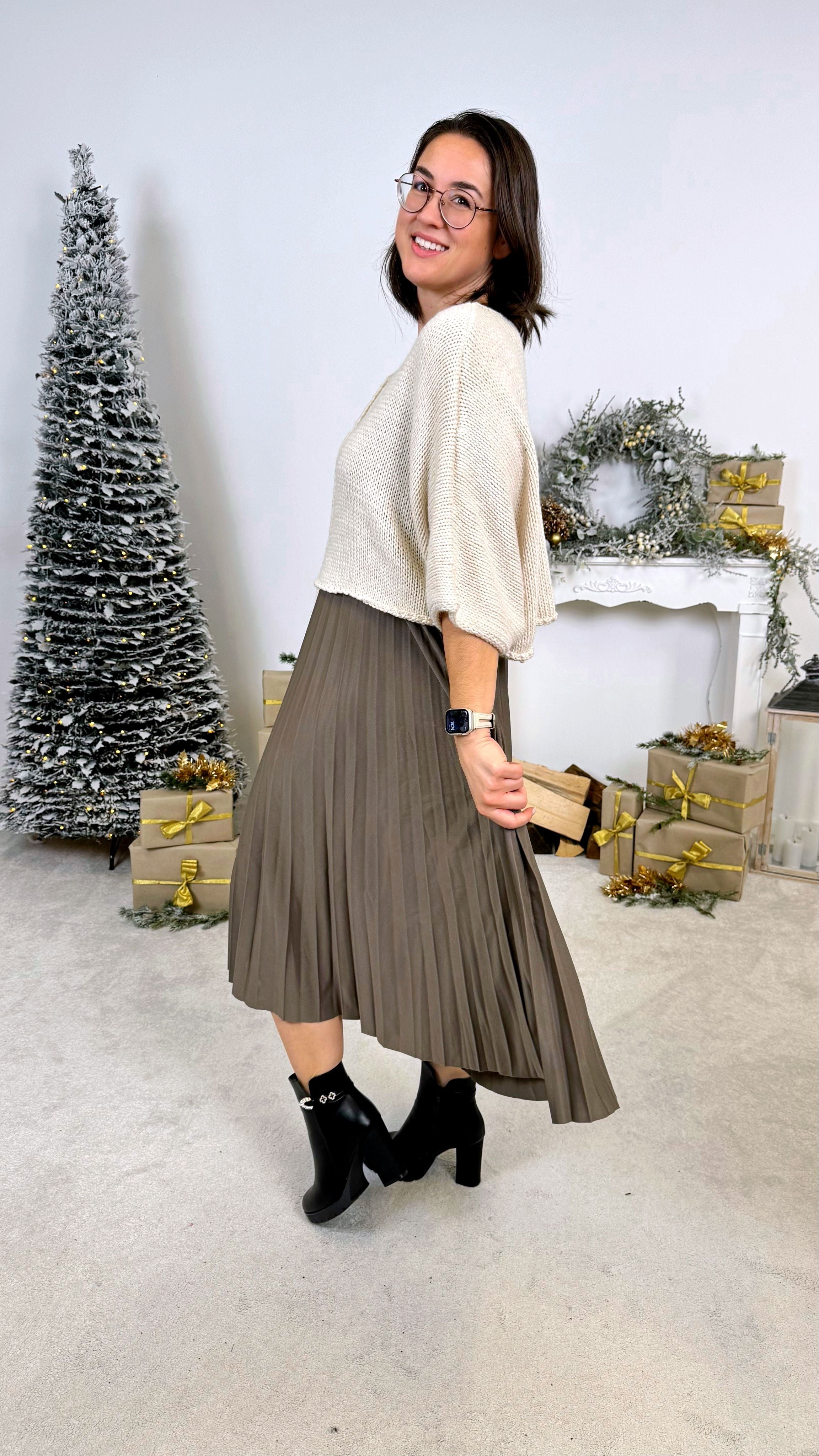 Kleid Elegant Motion *Taupe* Q9