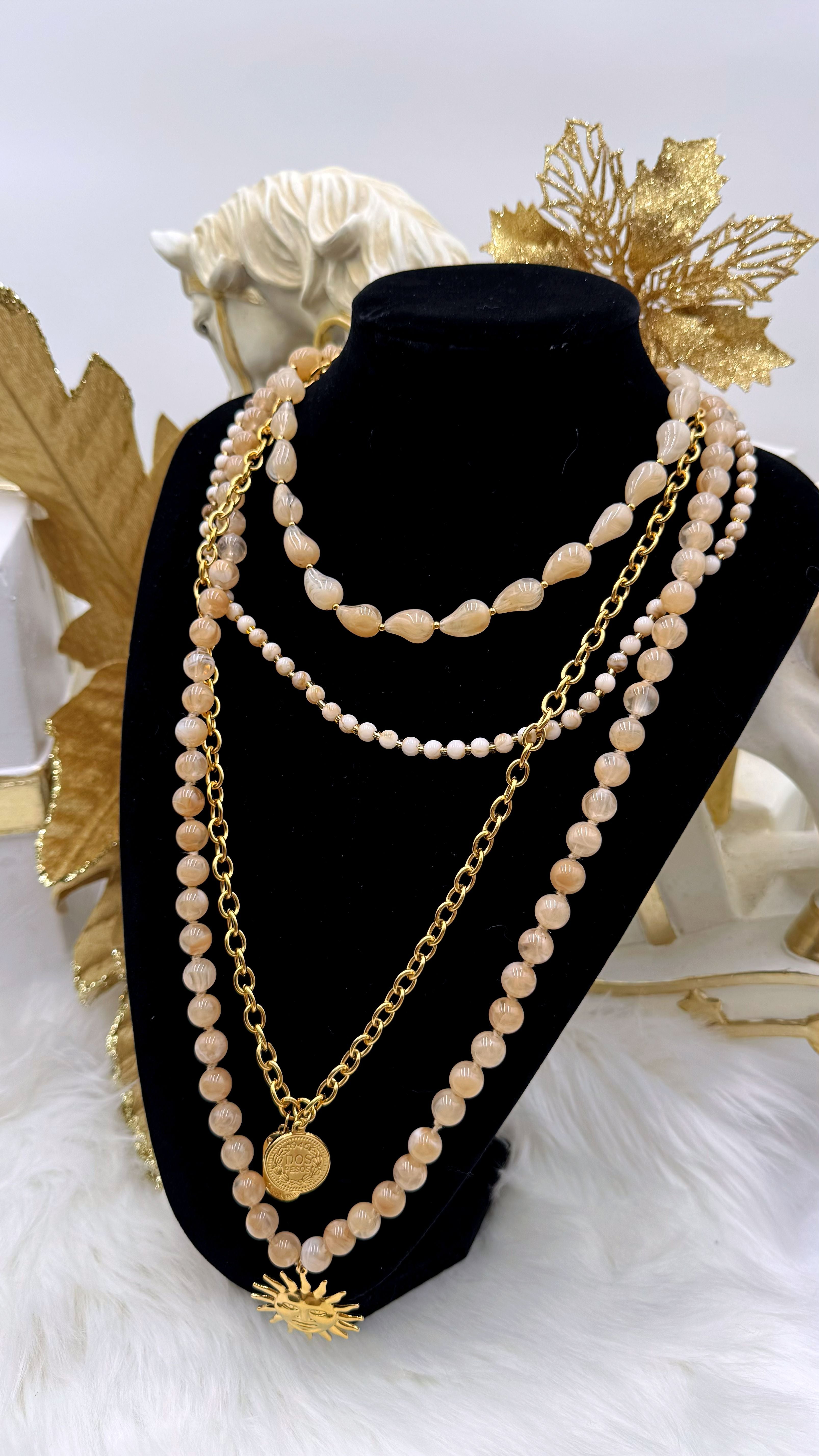 Lange Halskette Solaris Luxe