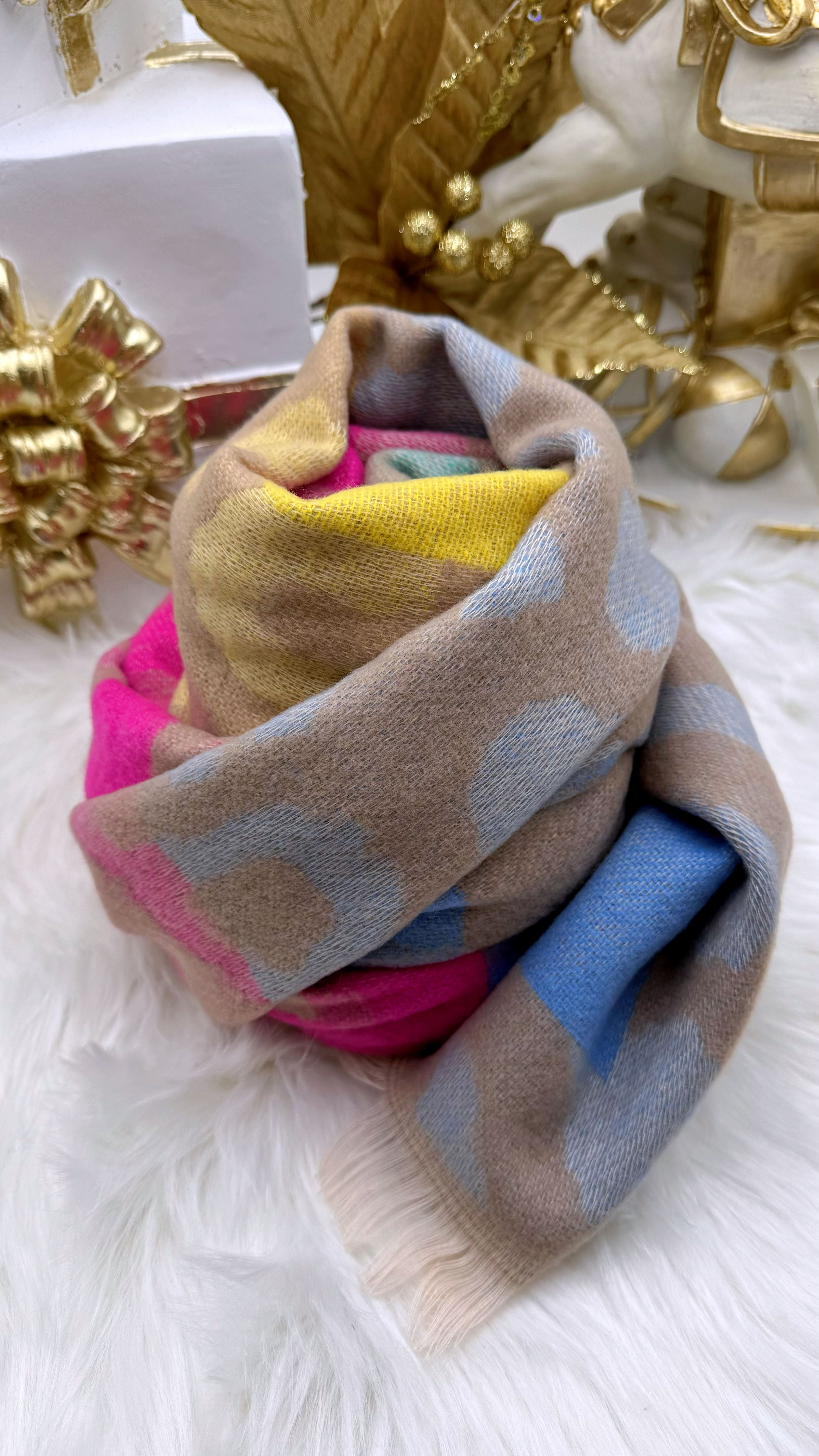 Schal Color Dream *Pink/Blau*