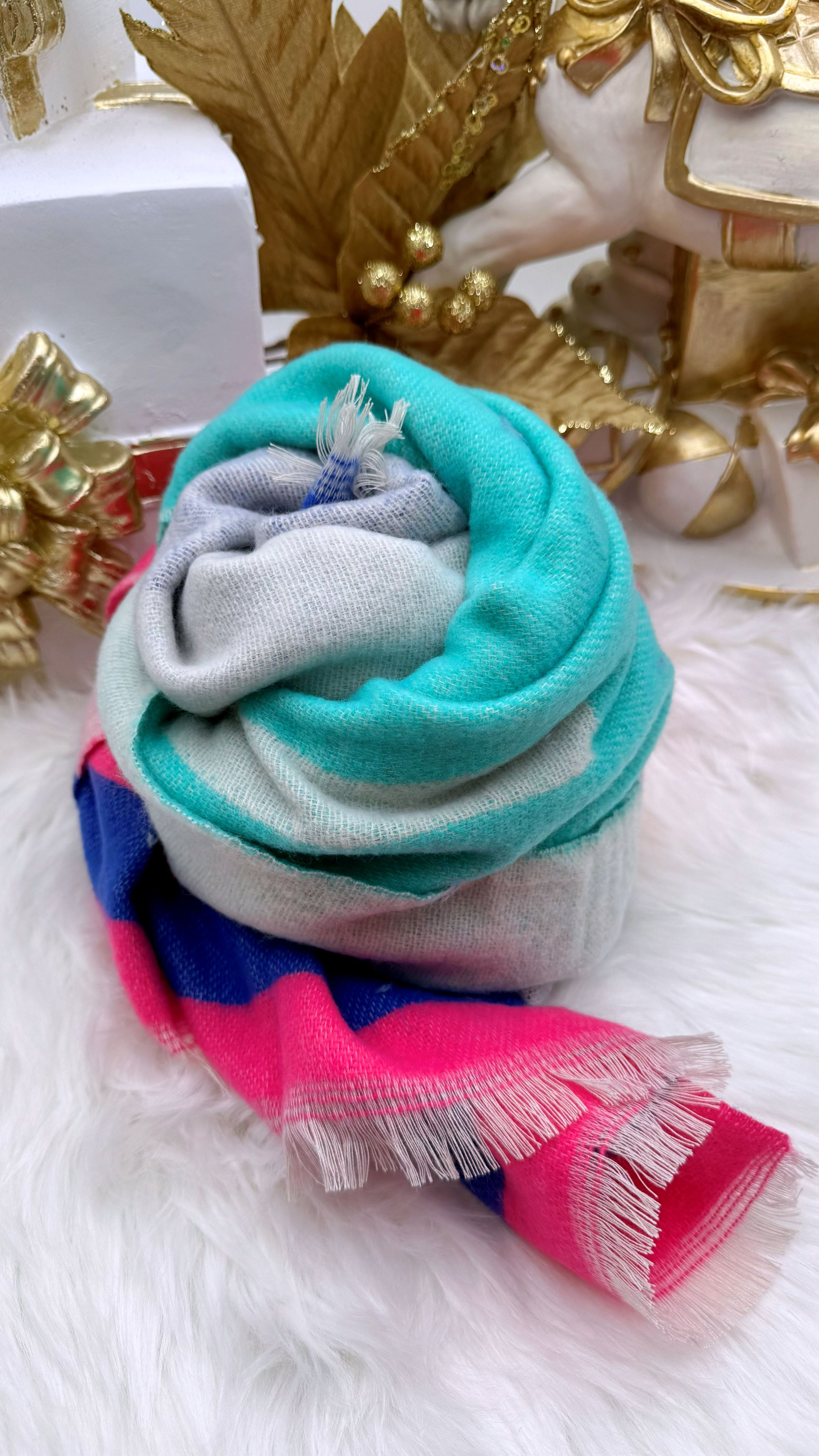 Schal Colorful Life *Blau/Grün*