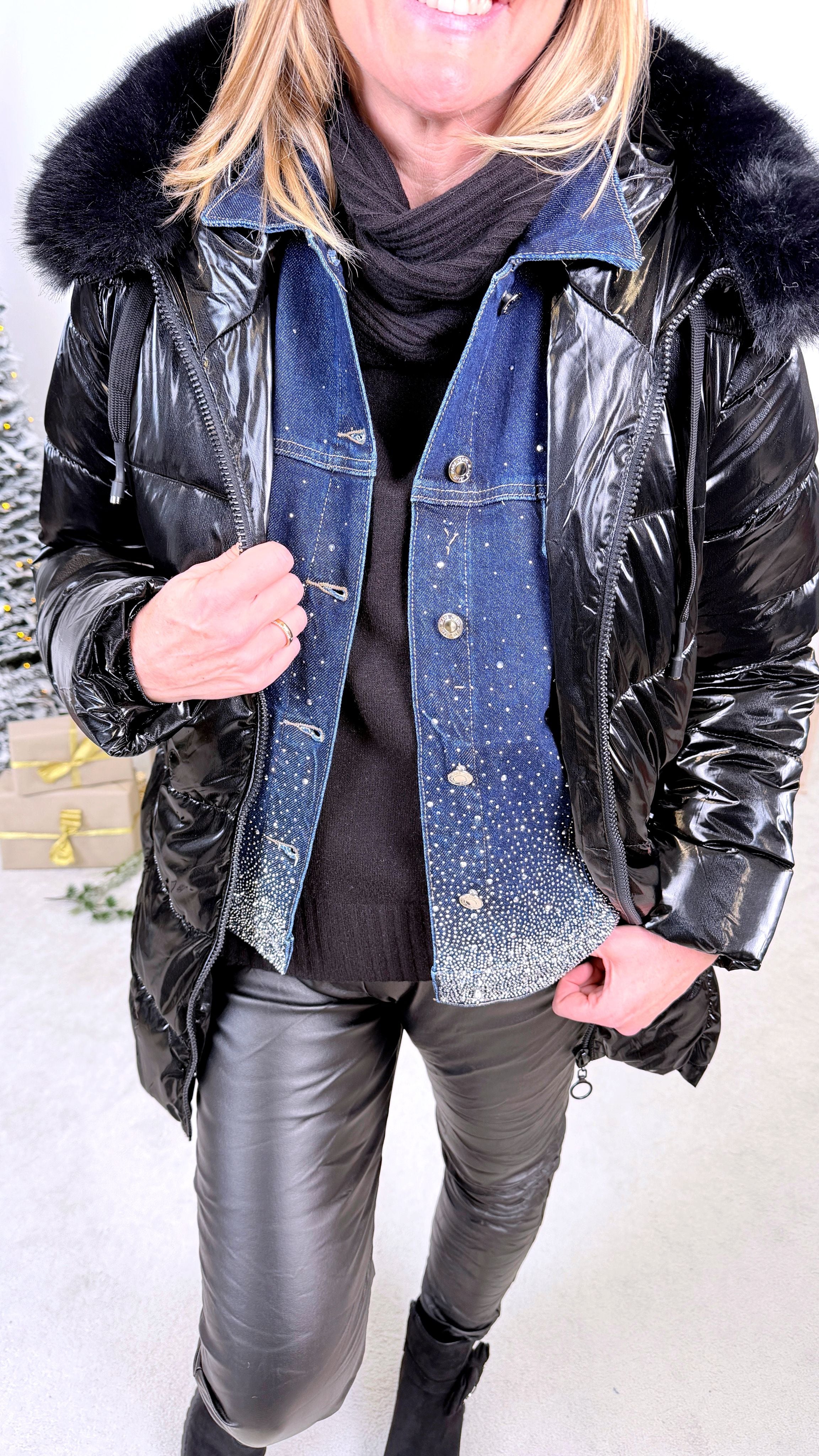 Steppjacke Nordic Glamour *Schwarz*