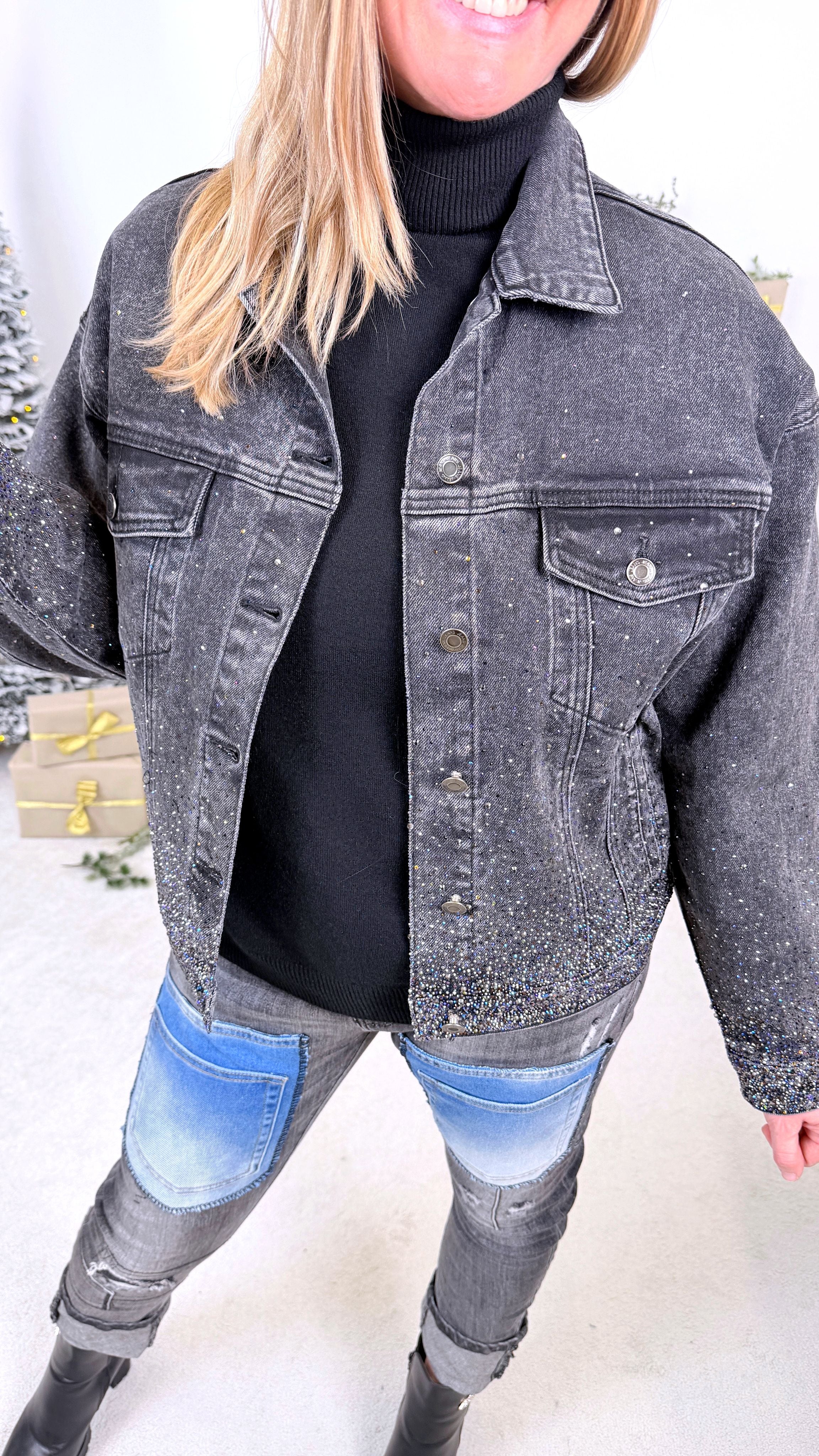 Jeansjacke Galaxy Glow Denim *Dunkelgrau*
