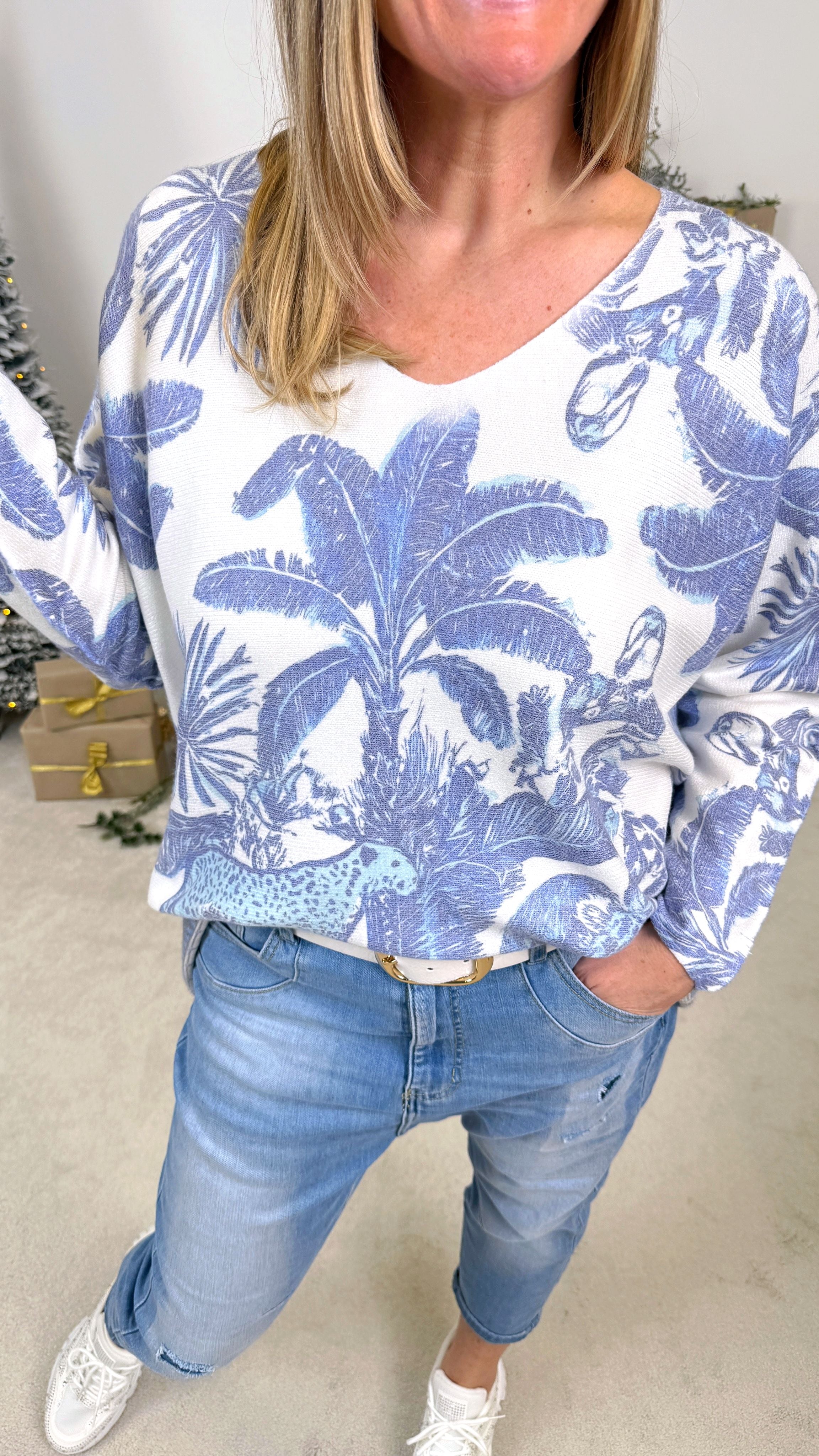 Pullover Blue Safari