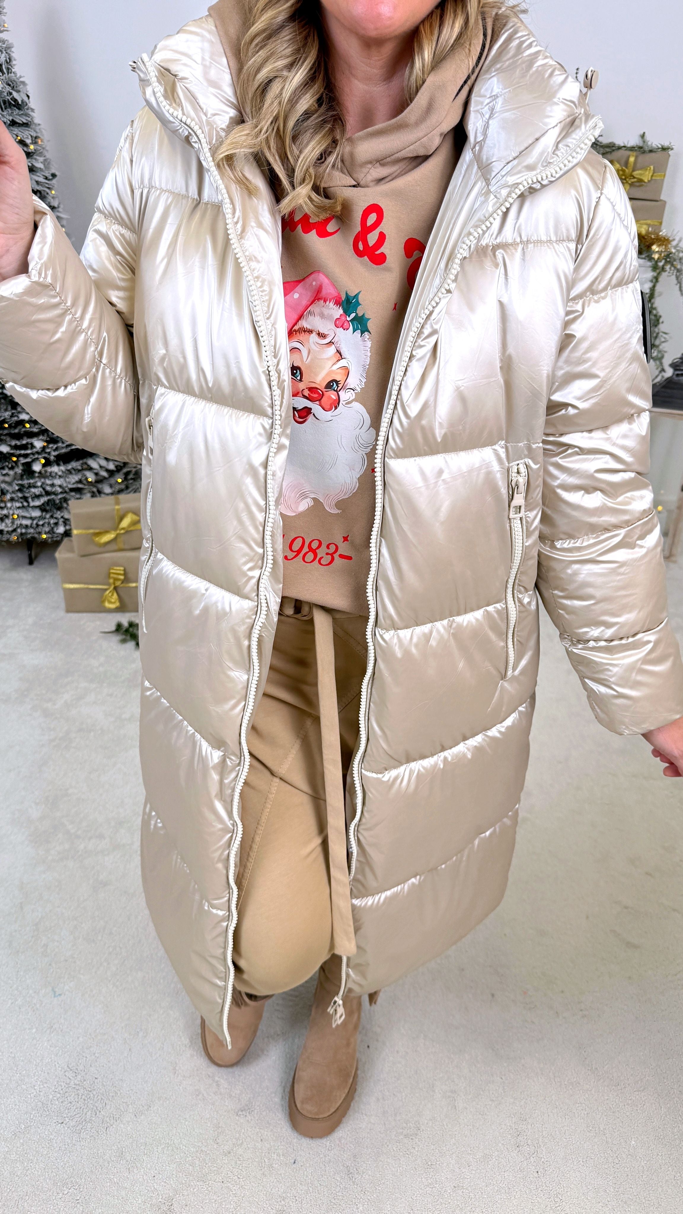 Steppmantel Modern Heat Shield *Champagner*