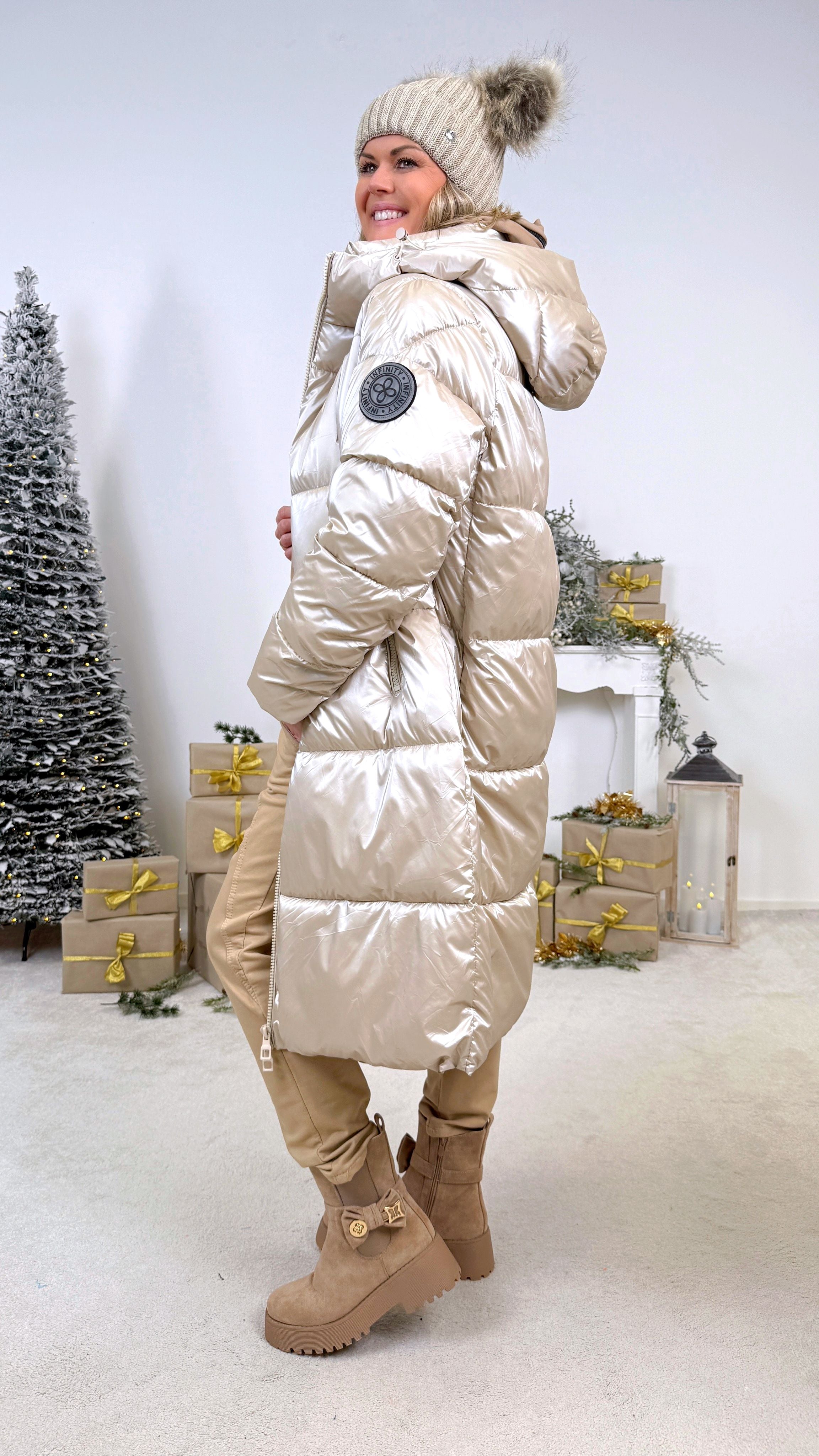 Steppmantel Modern Heat Shield *Champagner*