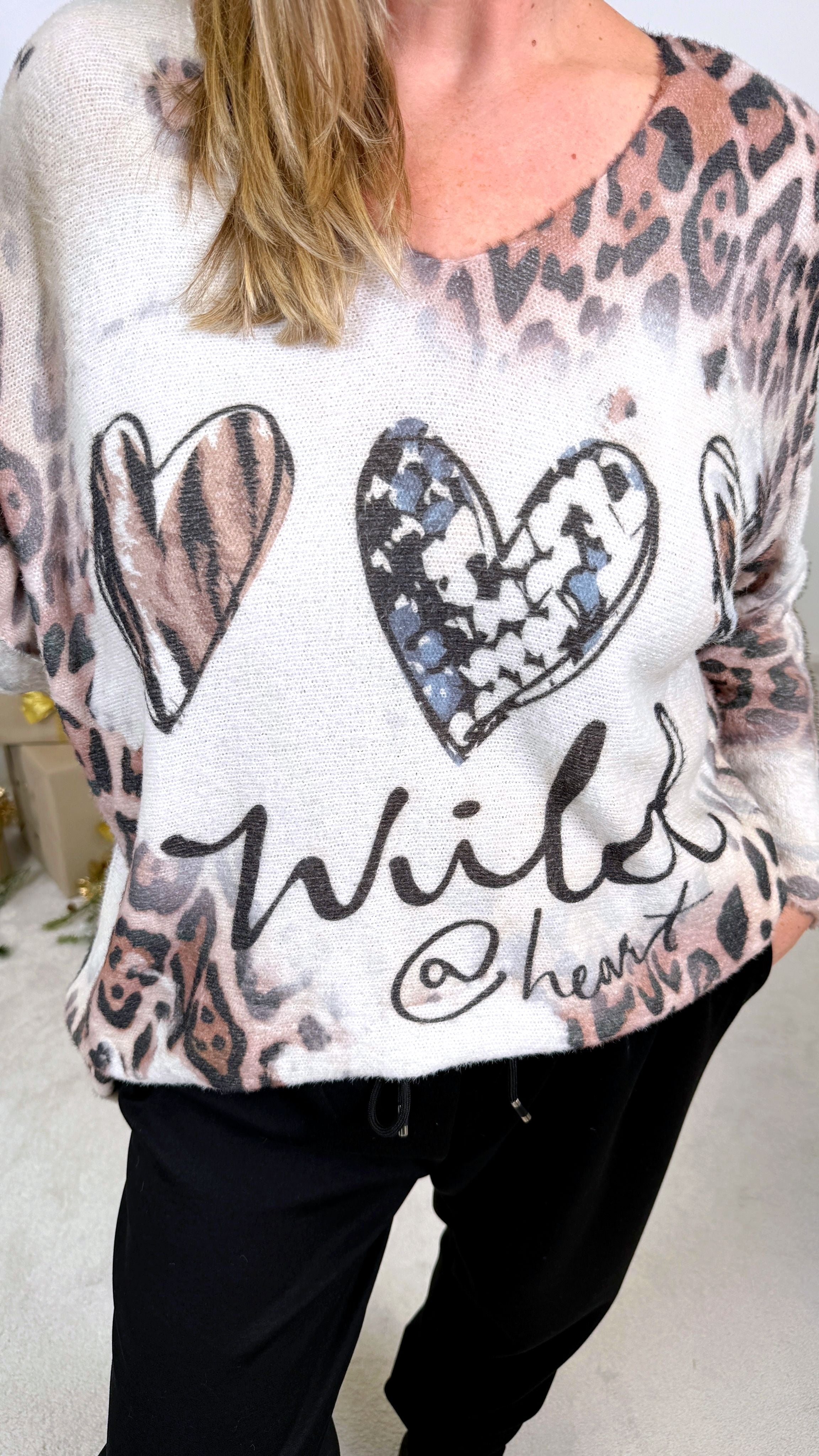 Pullover Leopard Love Story