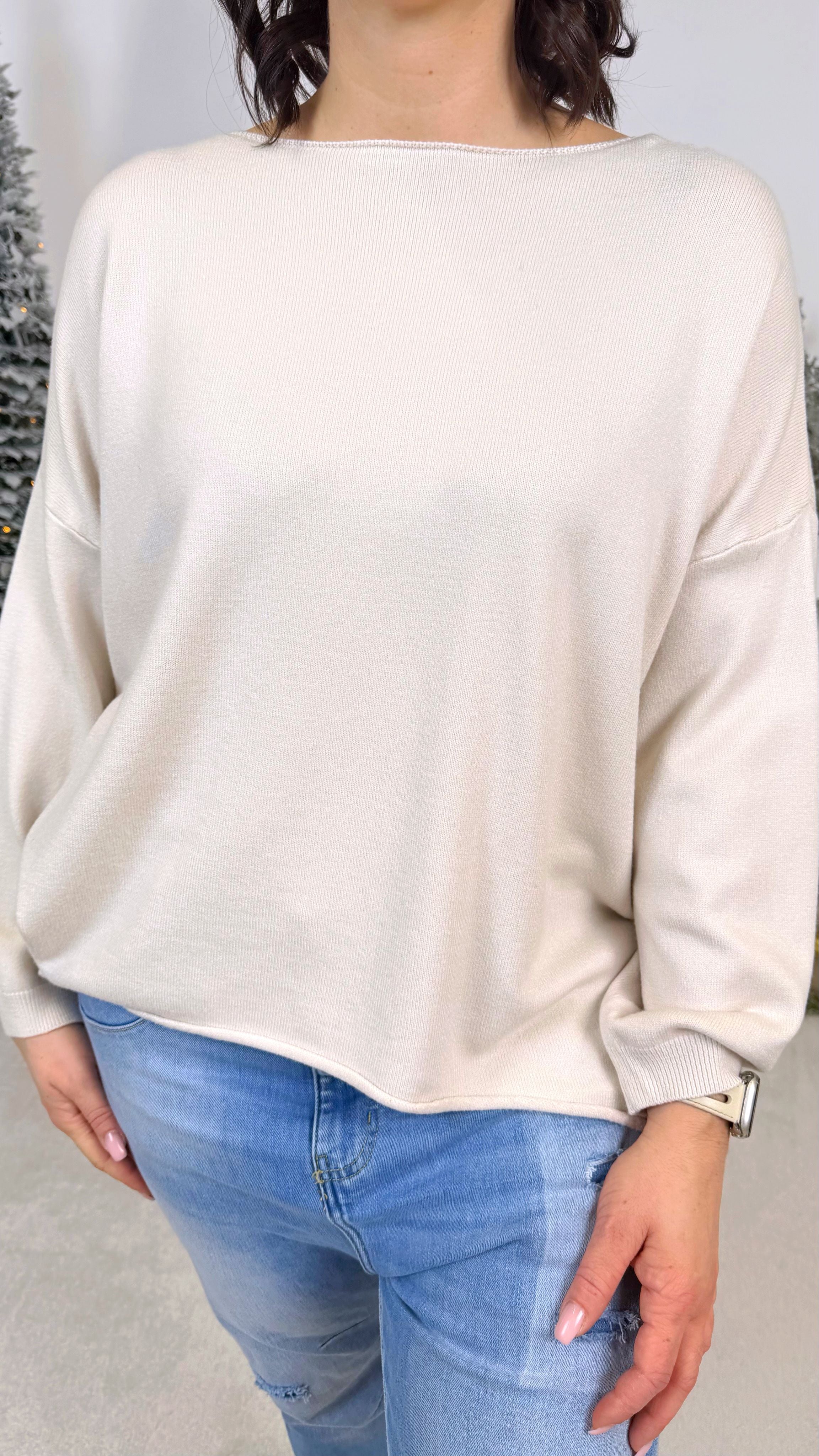 Pullover Bright Spirit *Beige* KS-9635