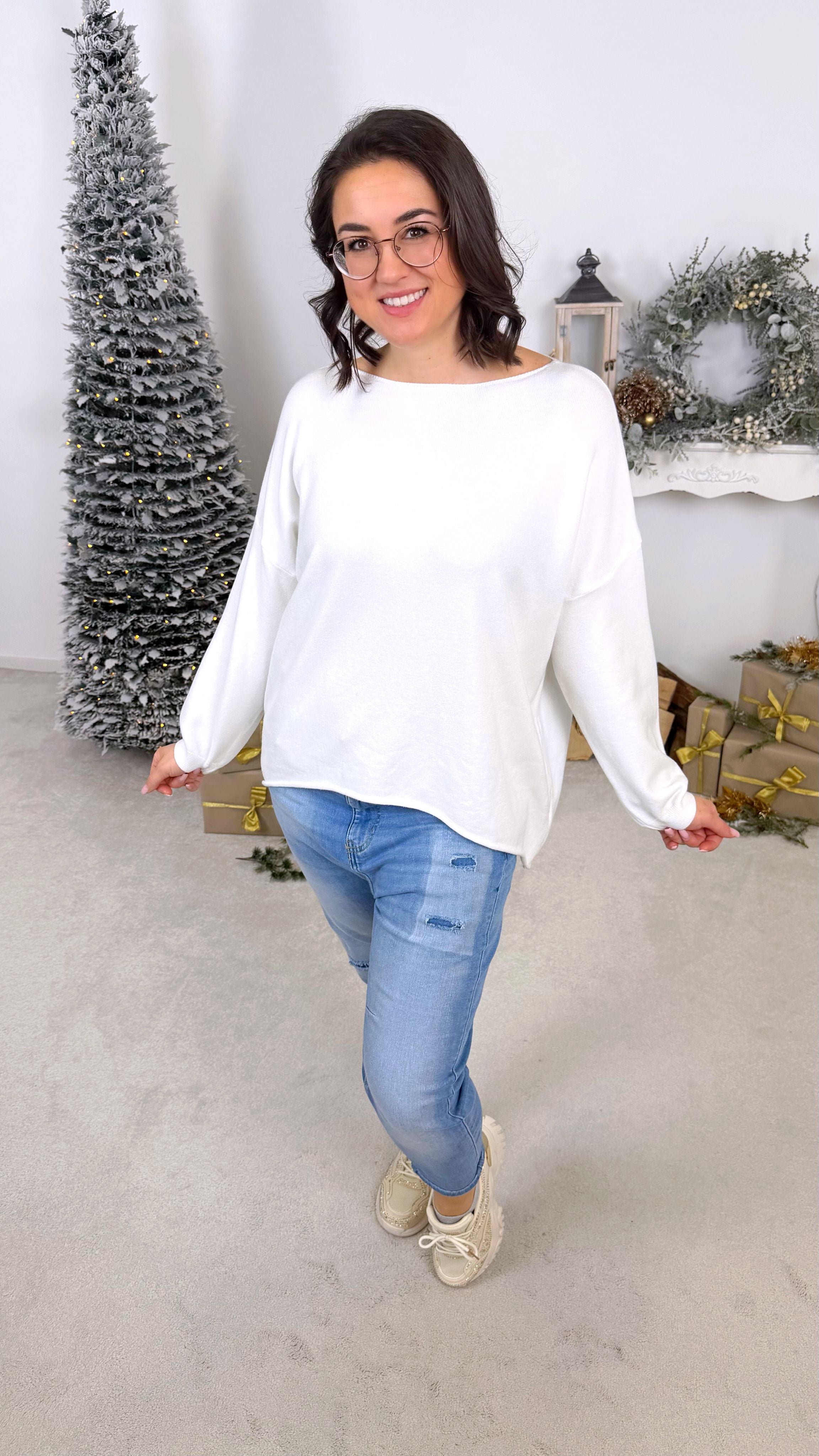 Pullover Bright Spirit *Weiß* KS-9635