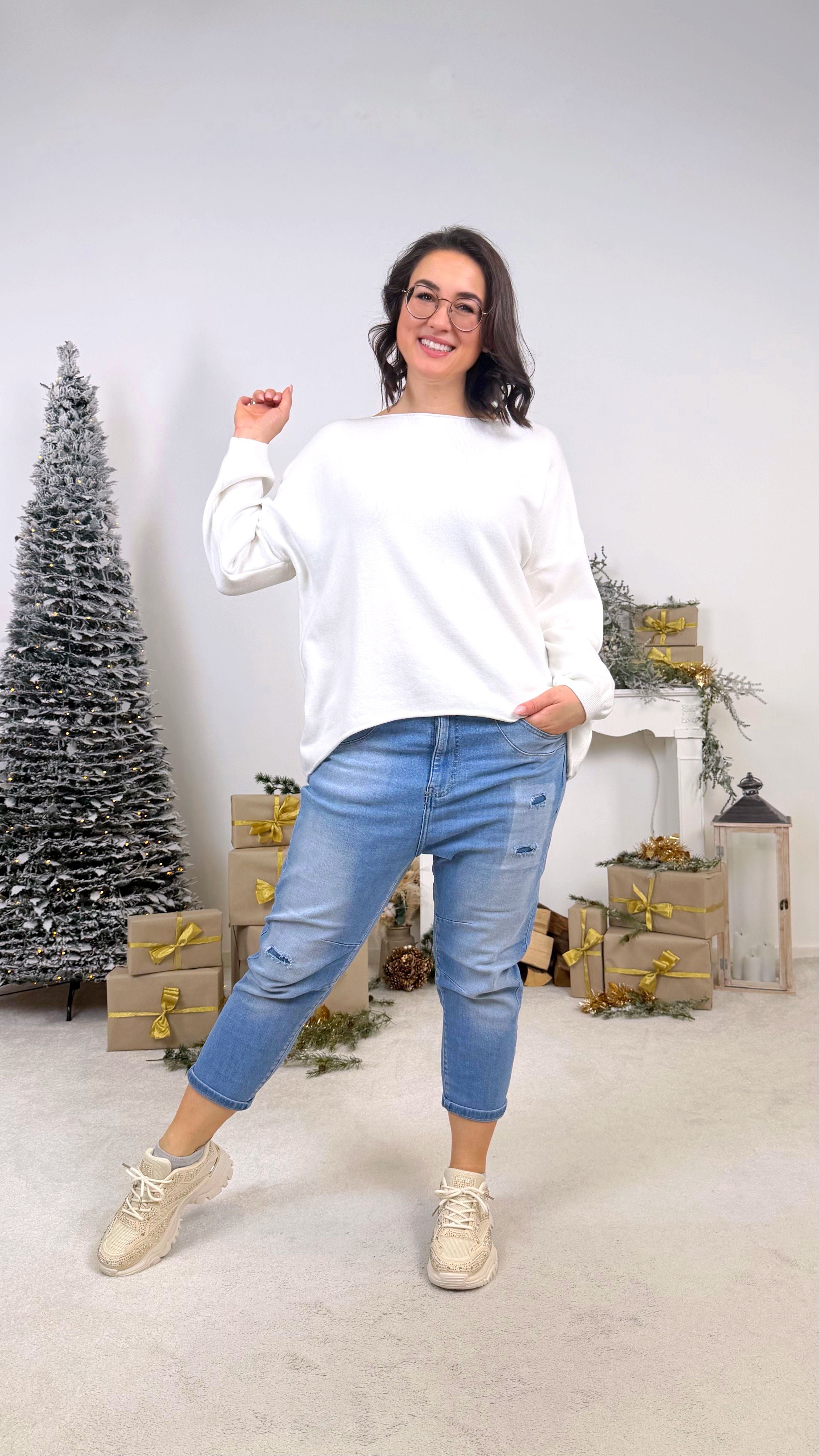 Pullover Bright Spirit *Weiß* KS-9635