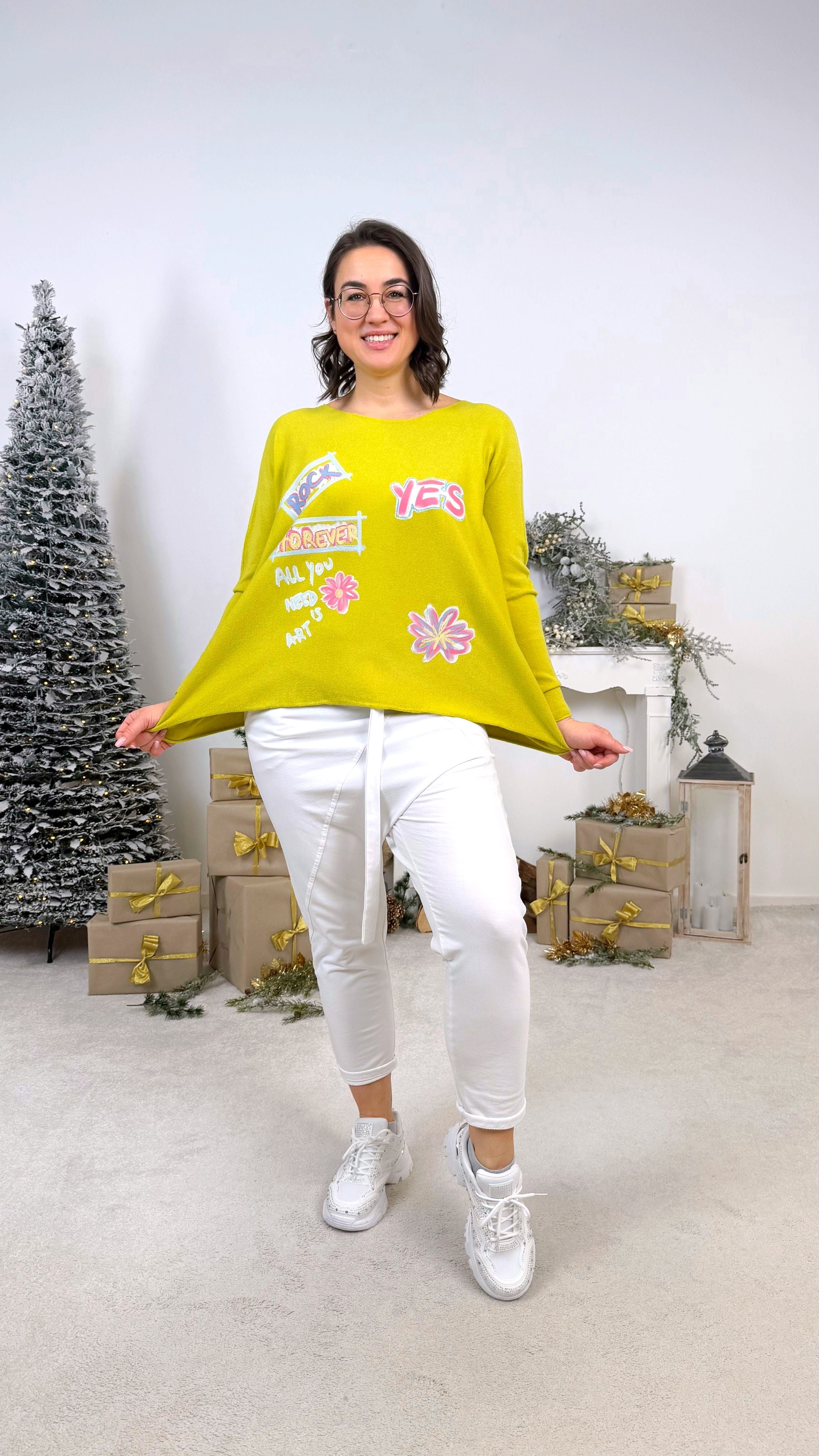 Pullover Comic Mood *Olive*