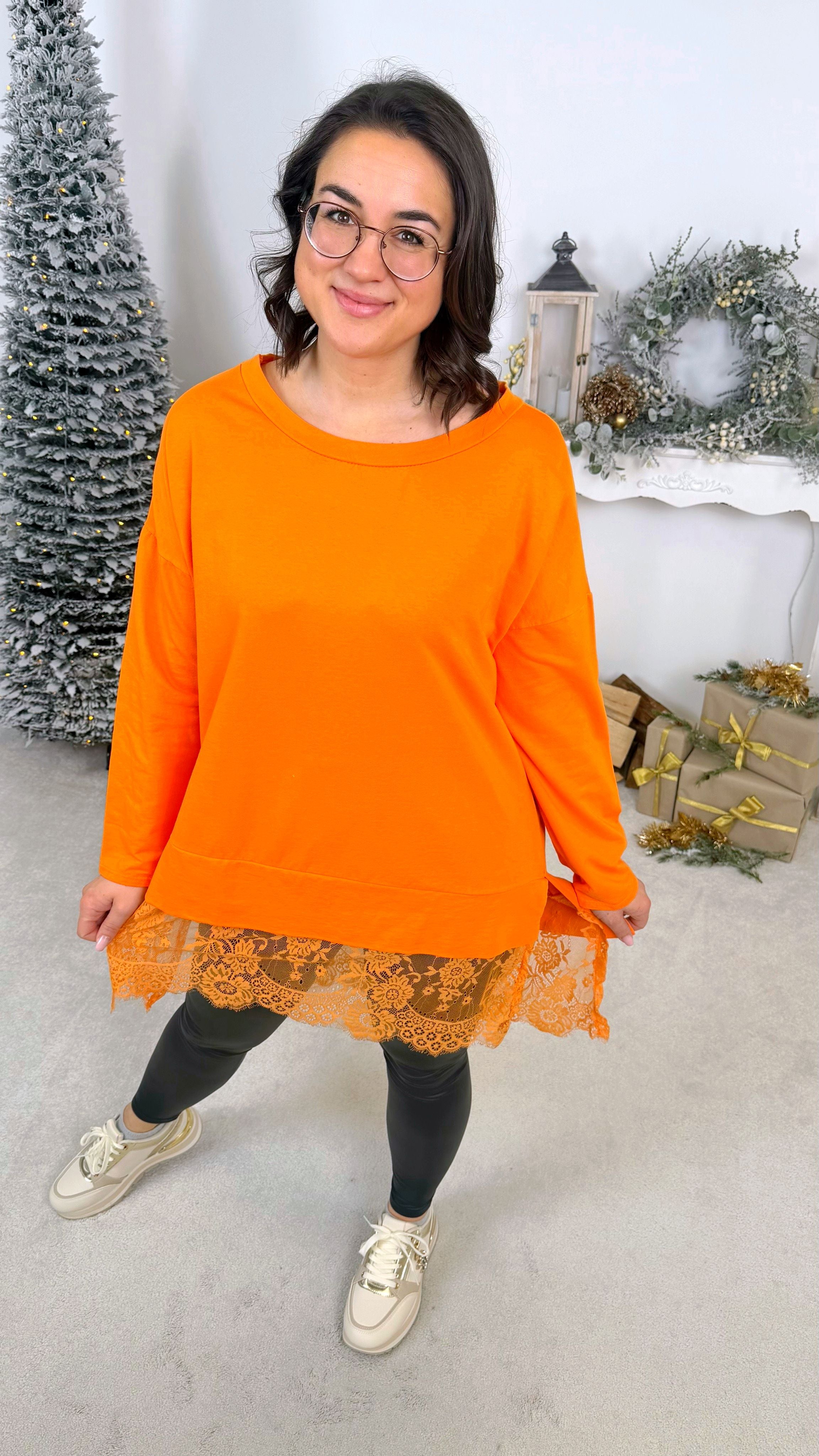 Longshirt Lace Beauty *Orange*