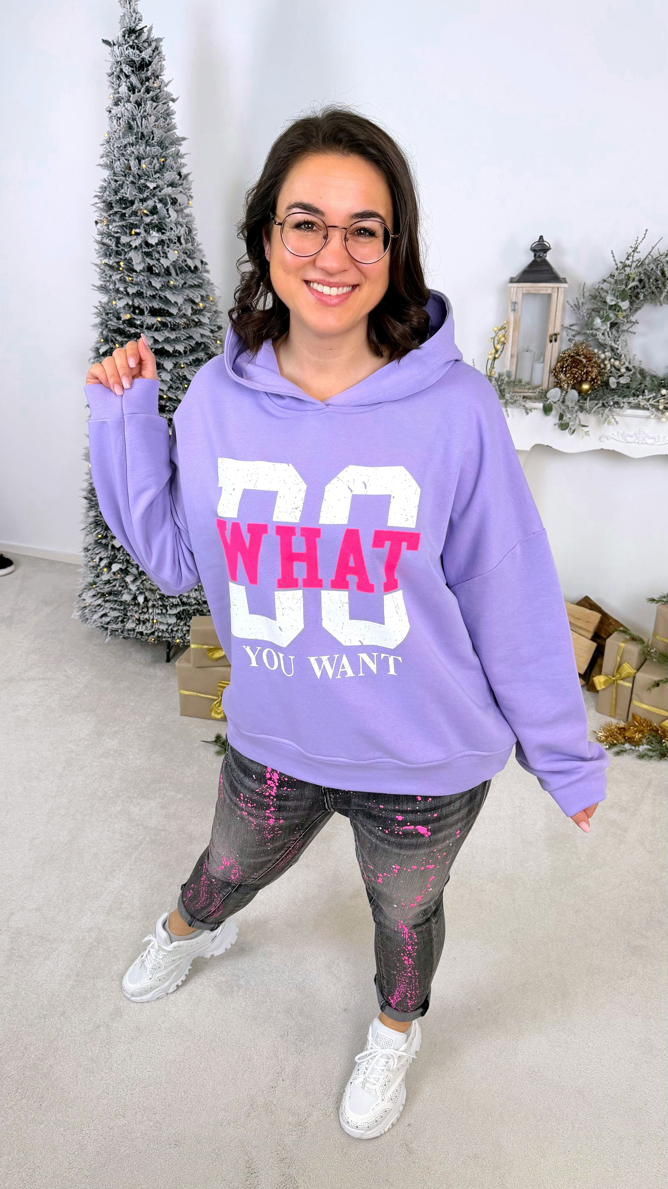 Hoodie Do What Your Want *Flieder*