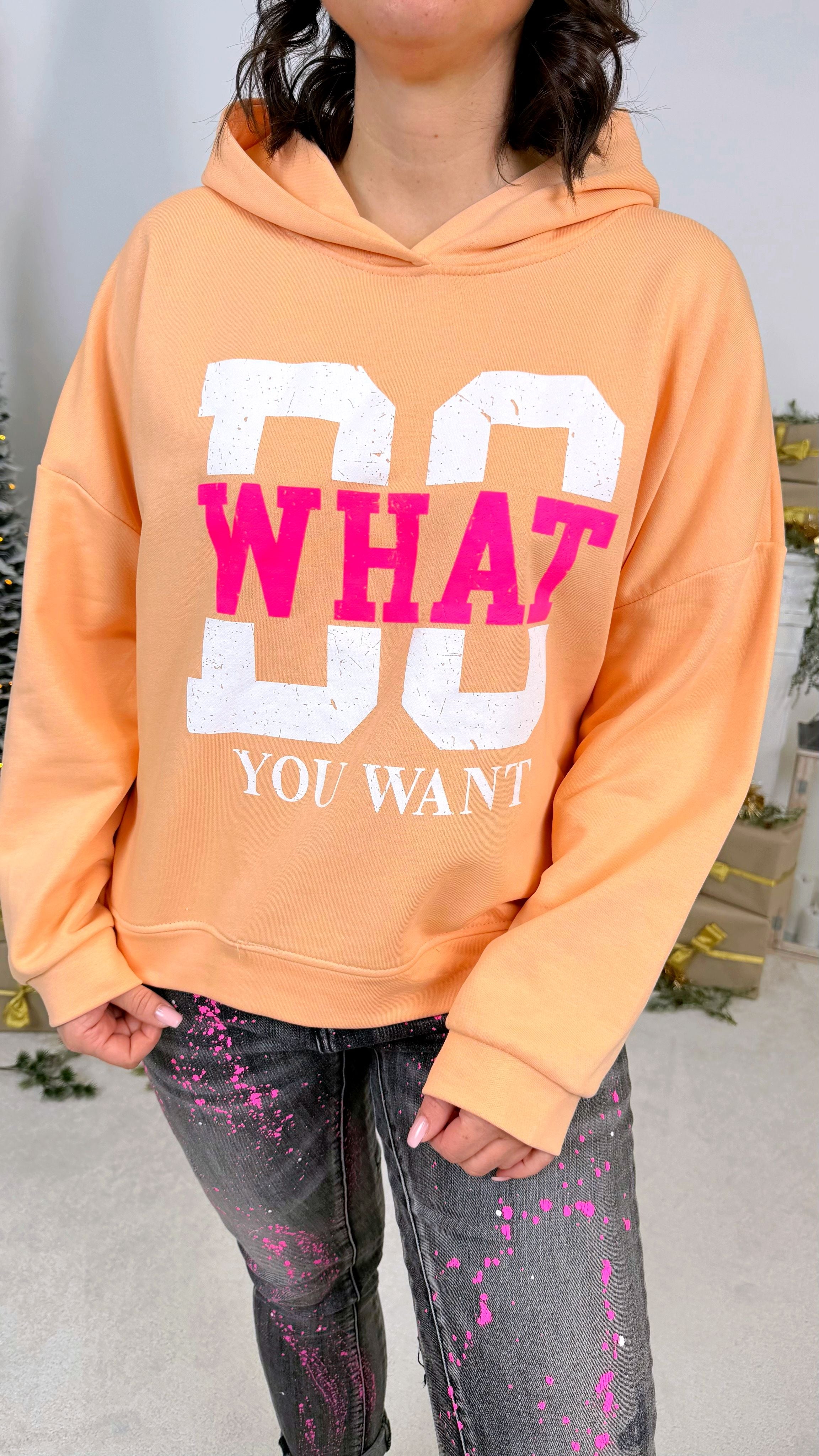 Hoodie Do What Your Want *Apricot*