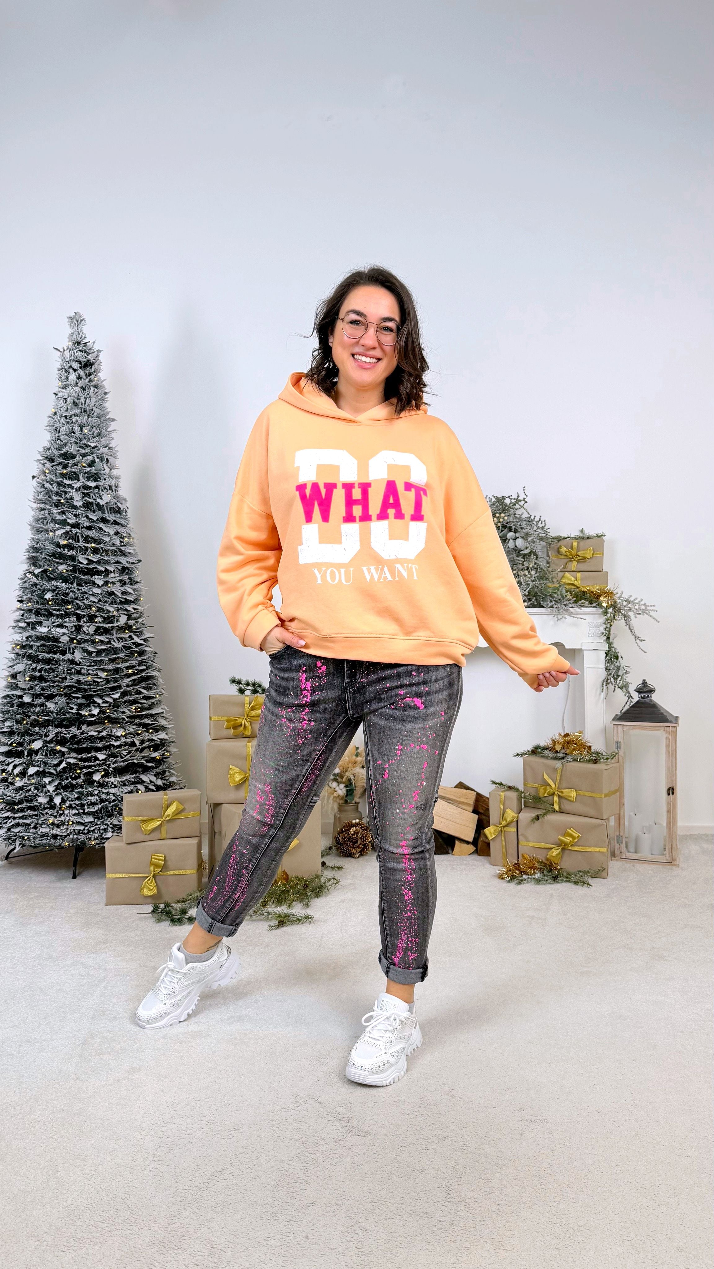 Hoodie Do What Your Want *Apricot*