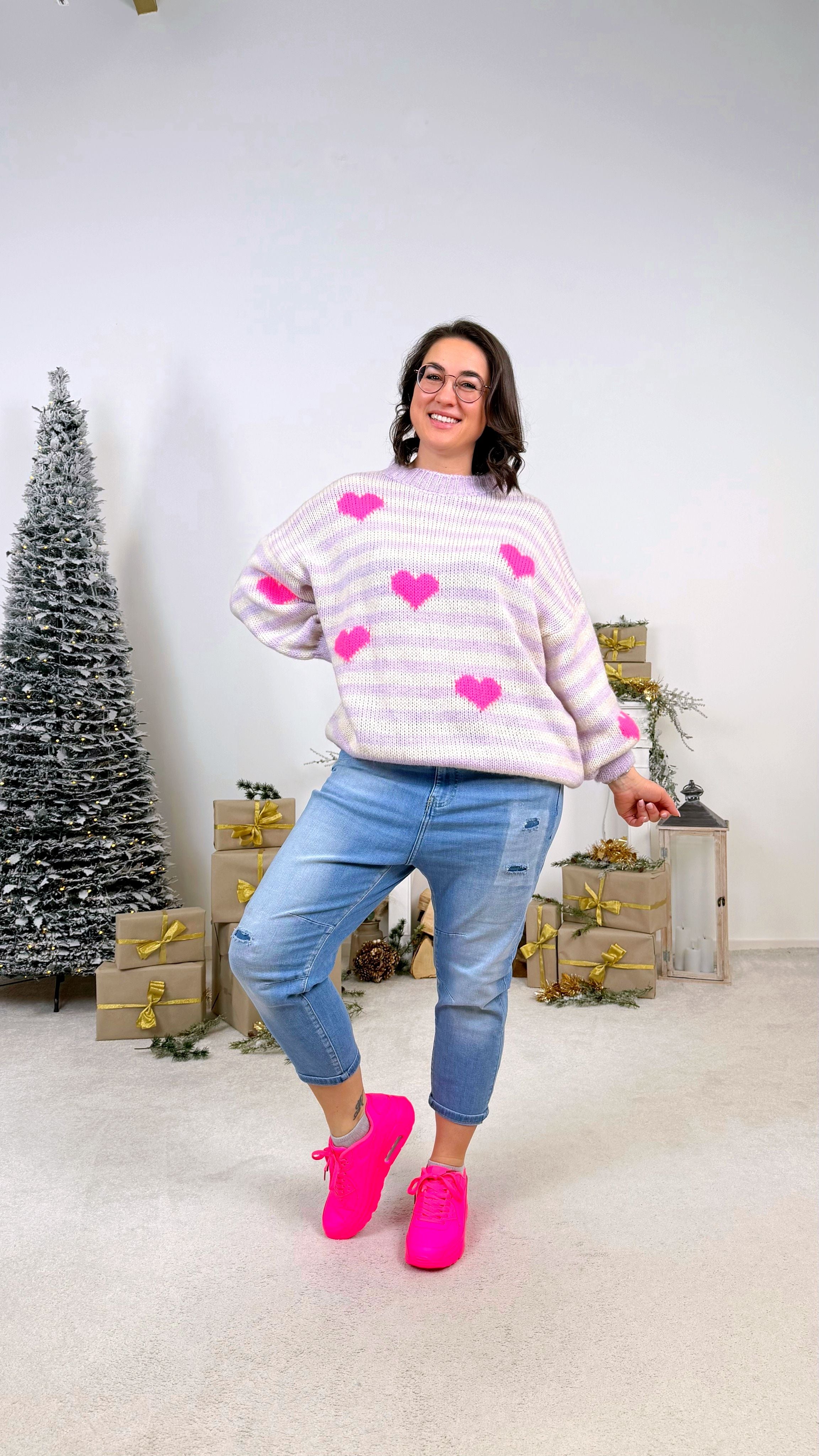 Pullover Candy Heart *Flieder*