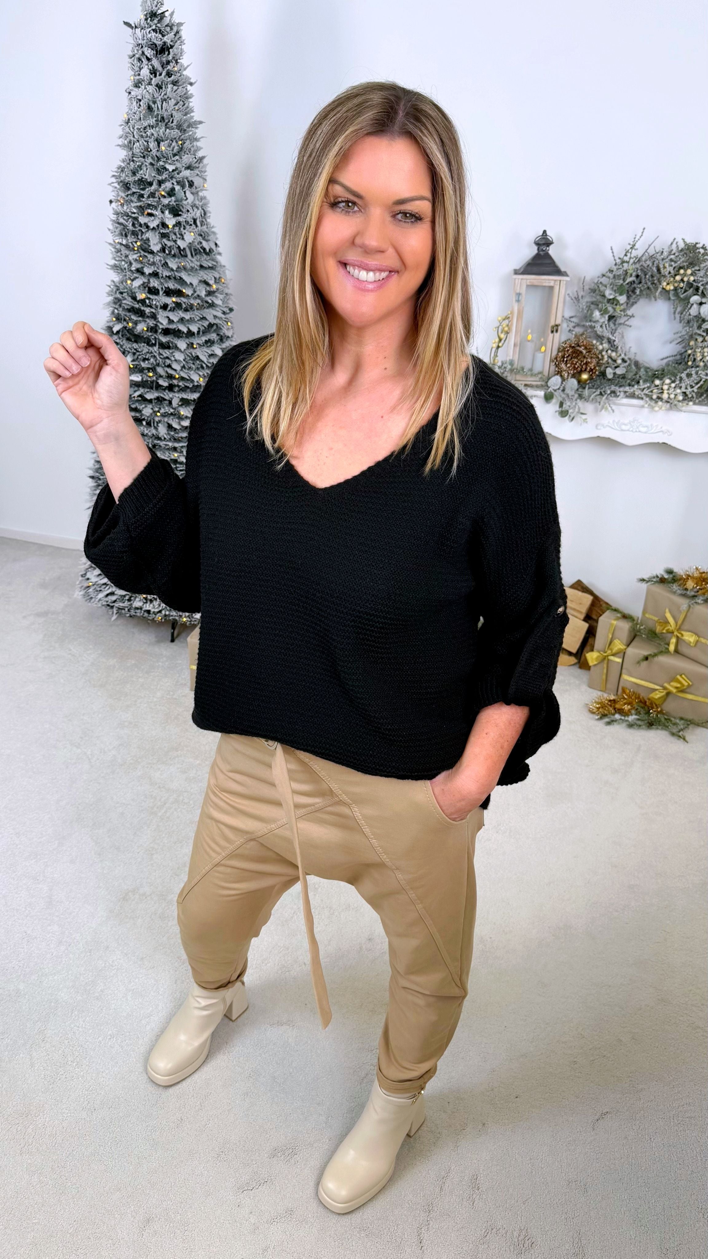 Strickpullover Cozy Corner *Schwarz*