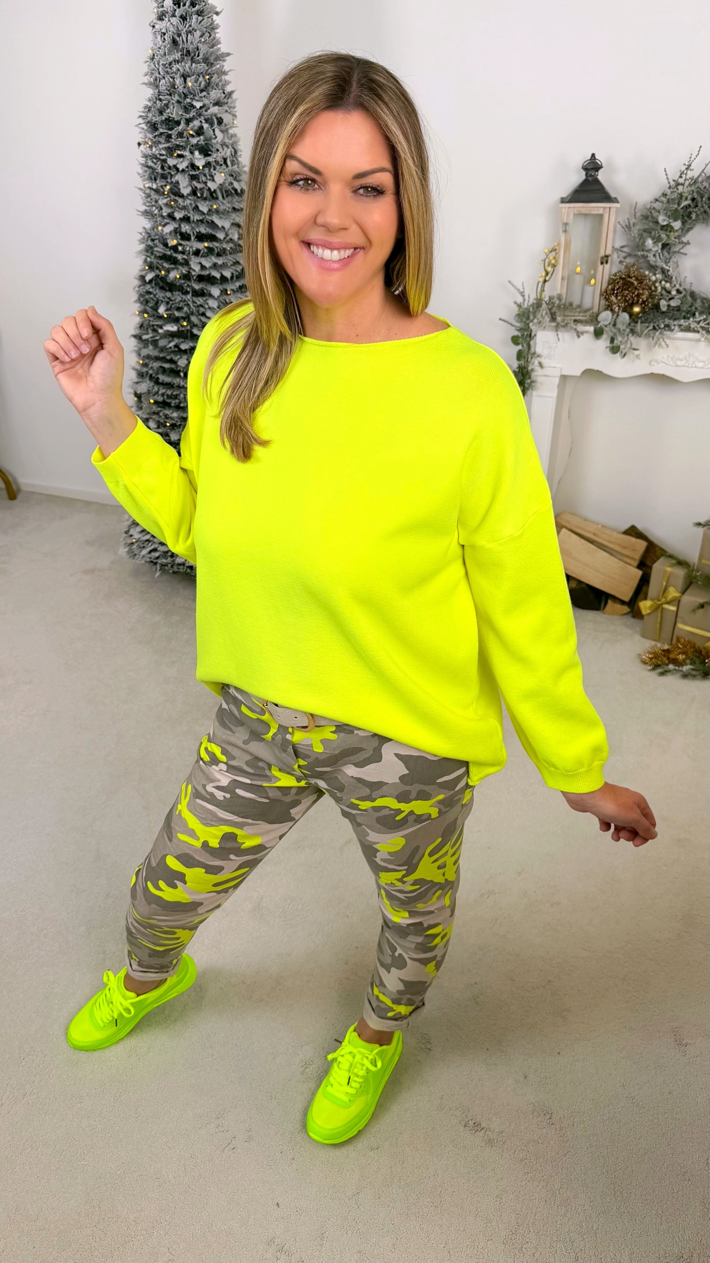 Pullover Bright Spirit *Neon Gelb* KS-9635