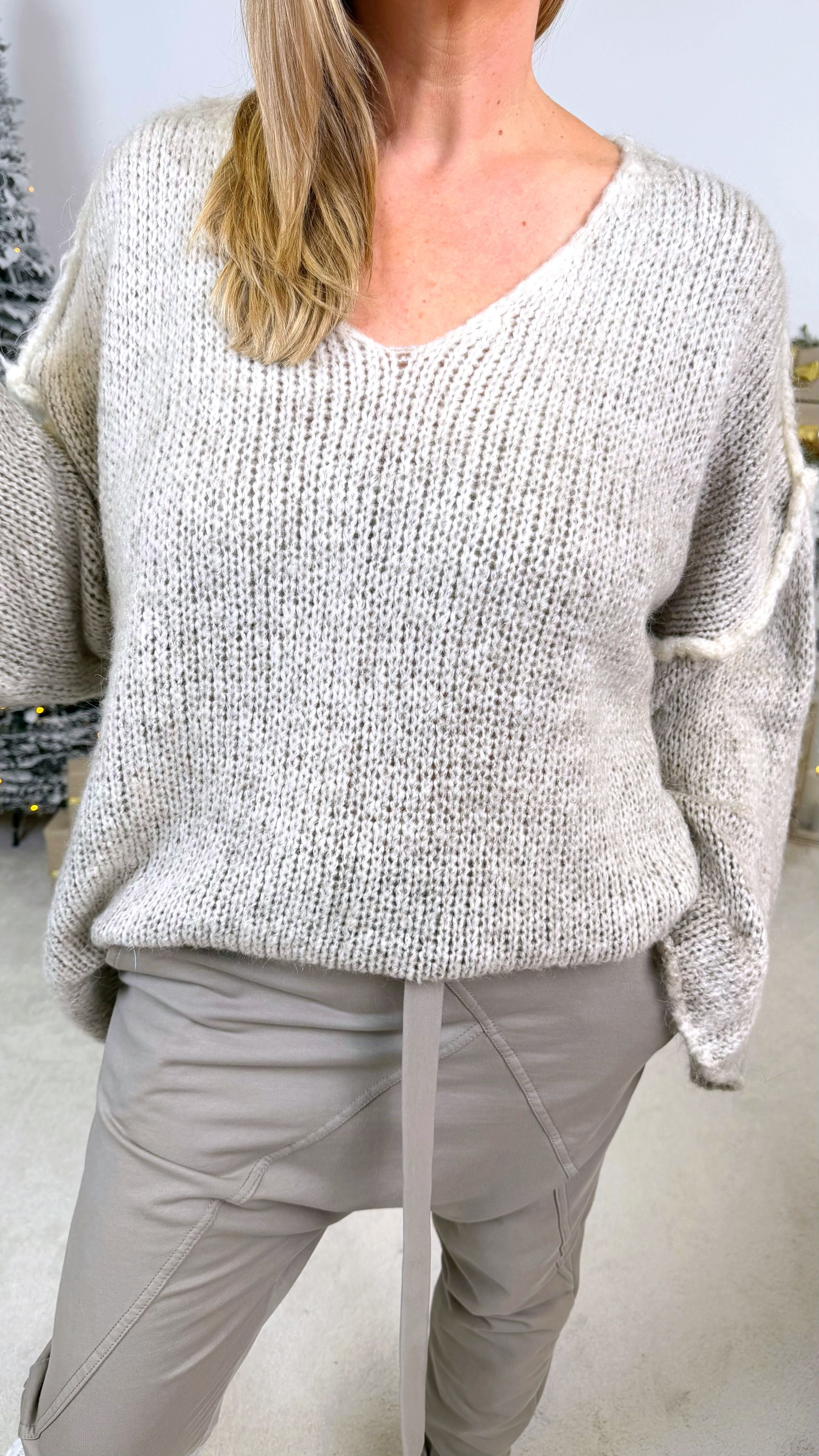 Pullover Fuzzy Glow *Taupe*