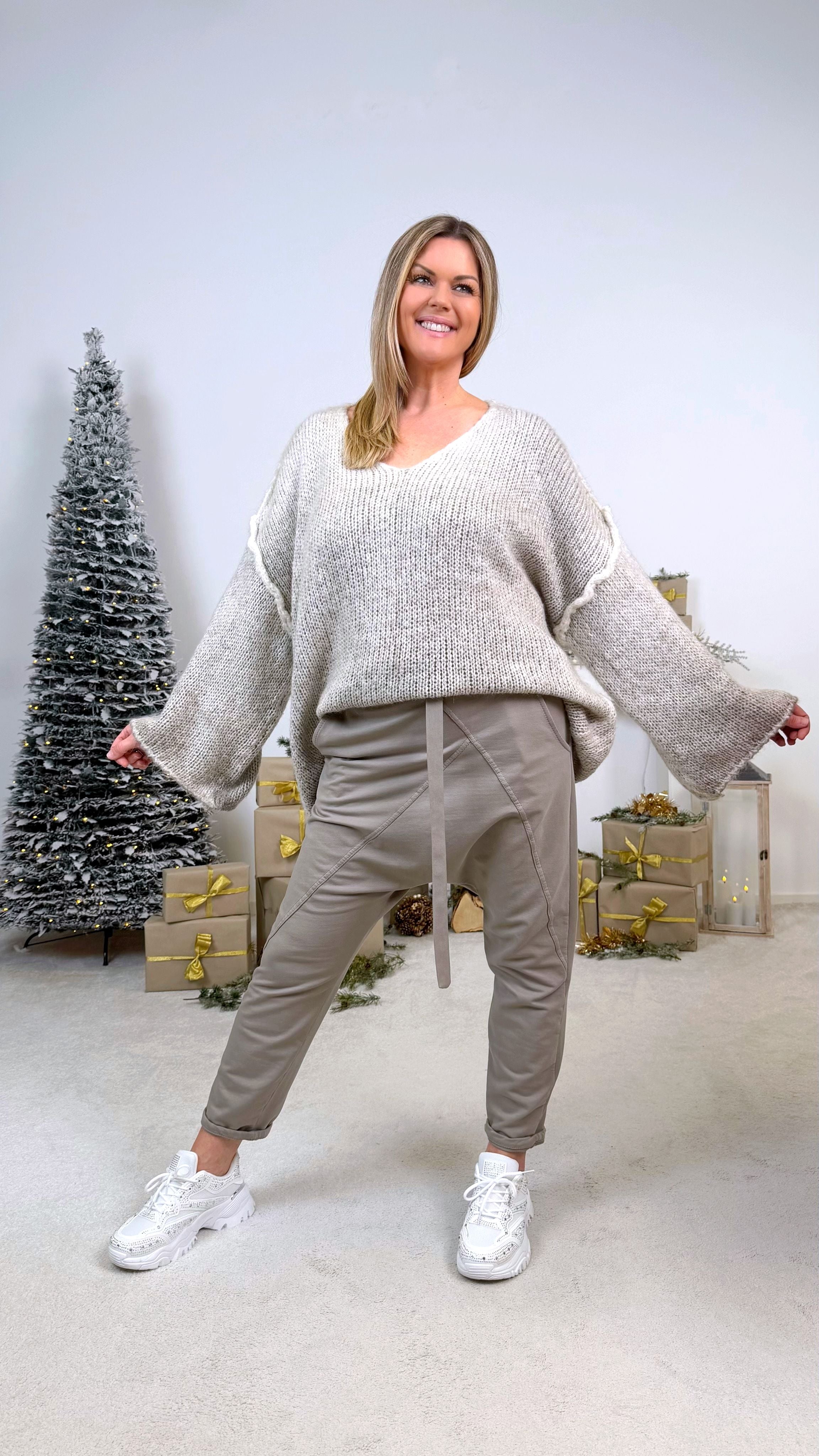 Pullover Fuzzy Glow *Taupe*