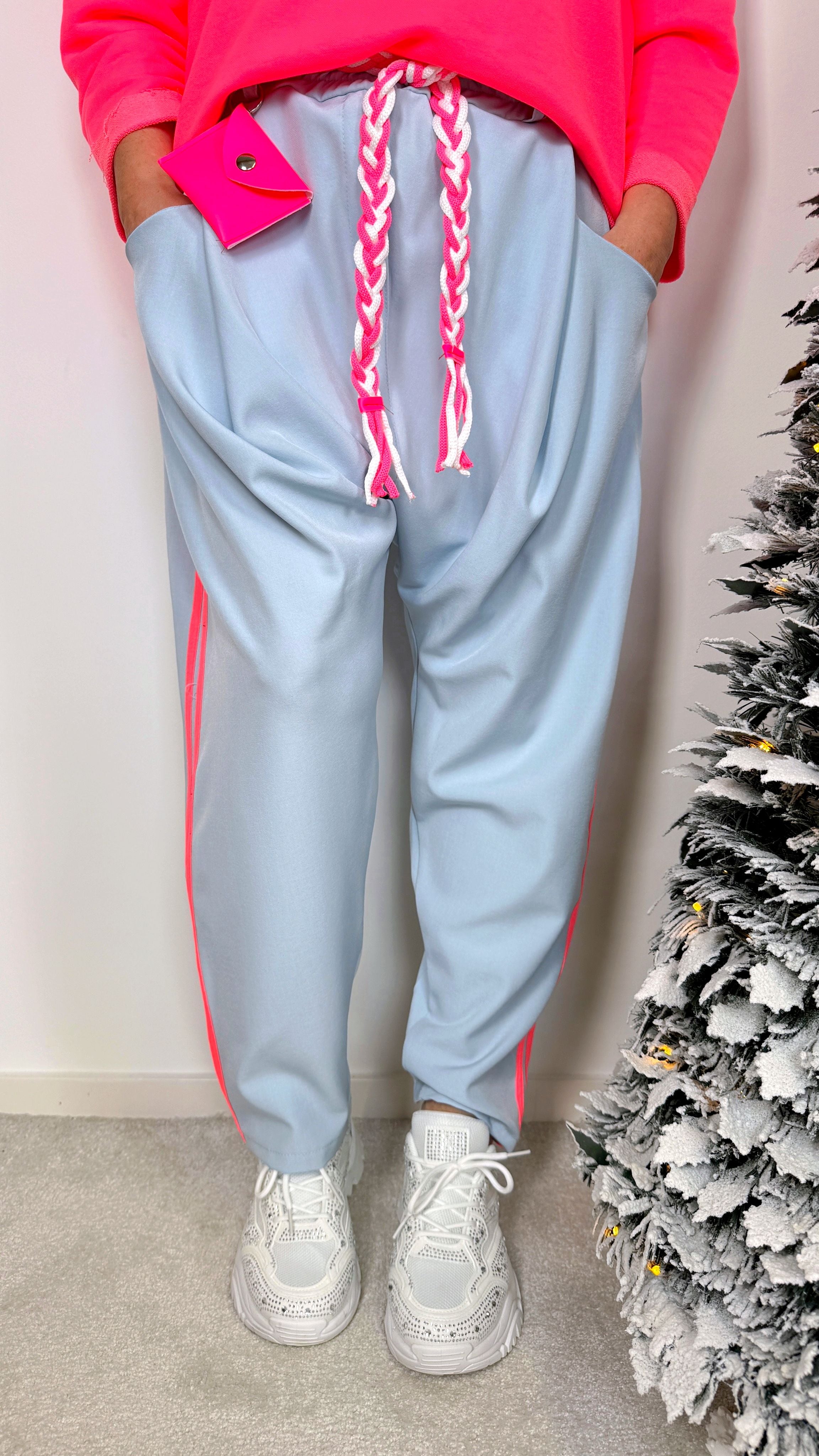 Hose Braided Chic *Hellblau*