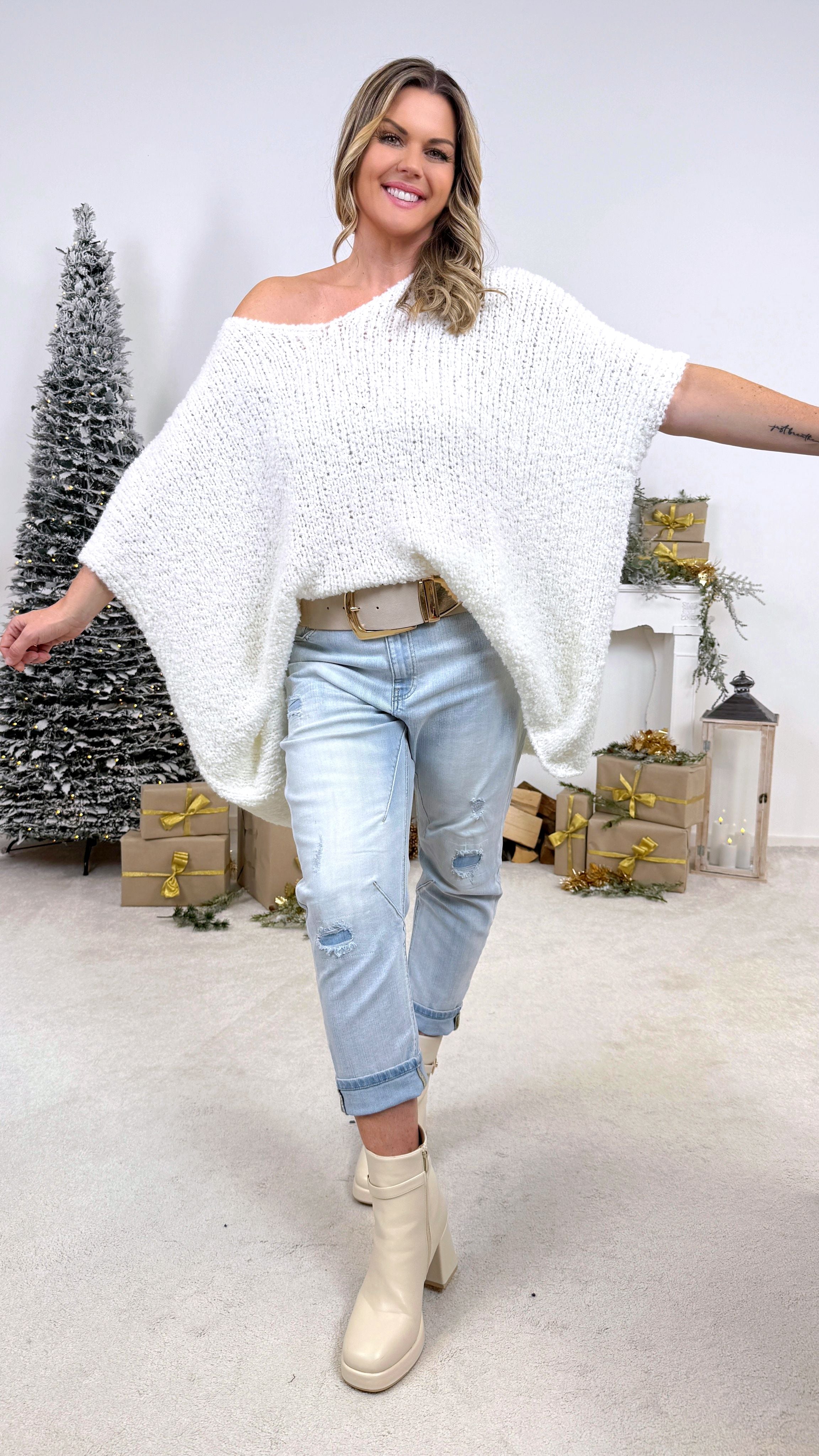 Strickpullover Frost Whisper *Weiß*