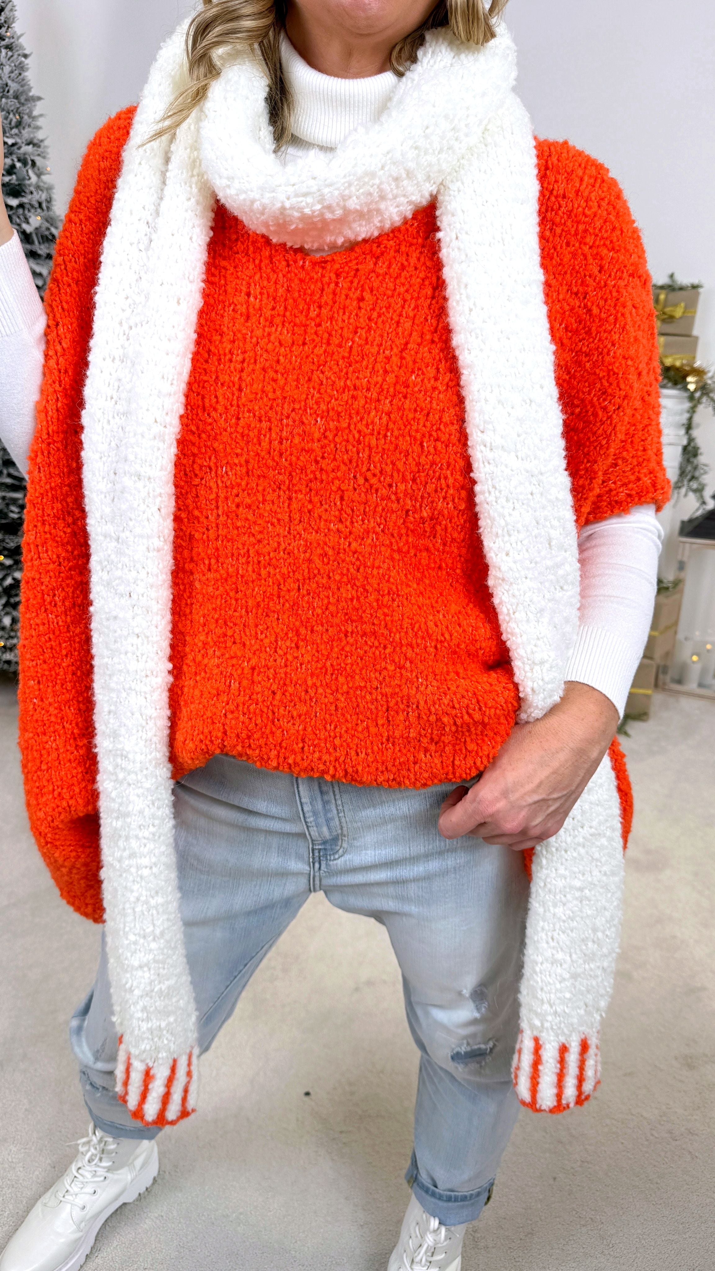 Strickpullover Frost Whisper *Orange*