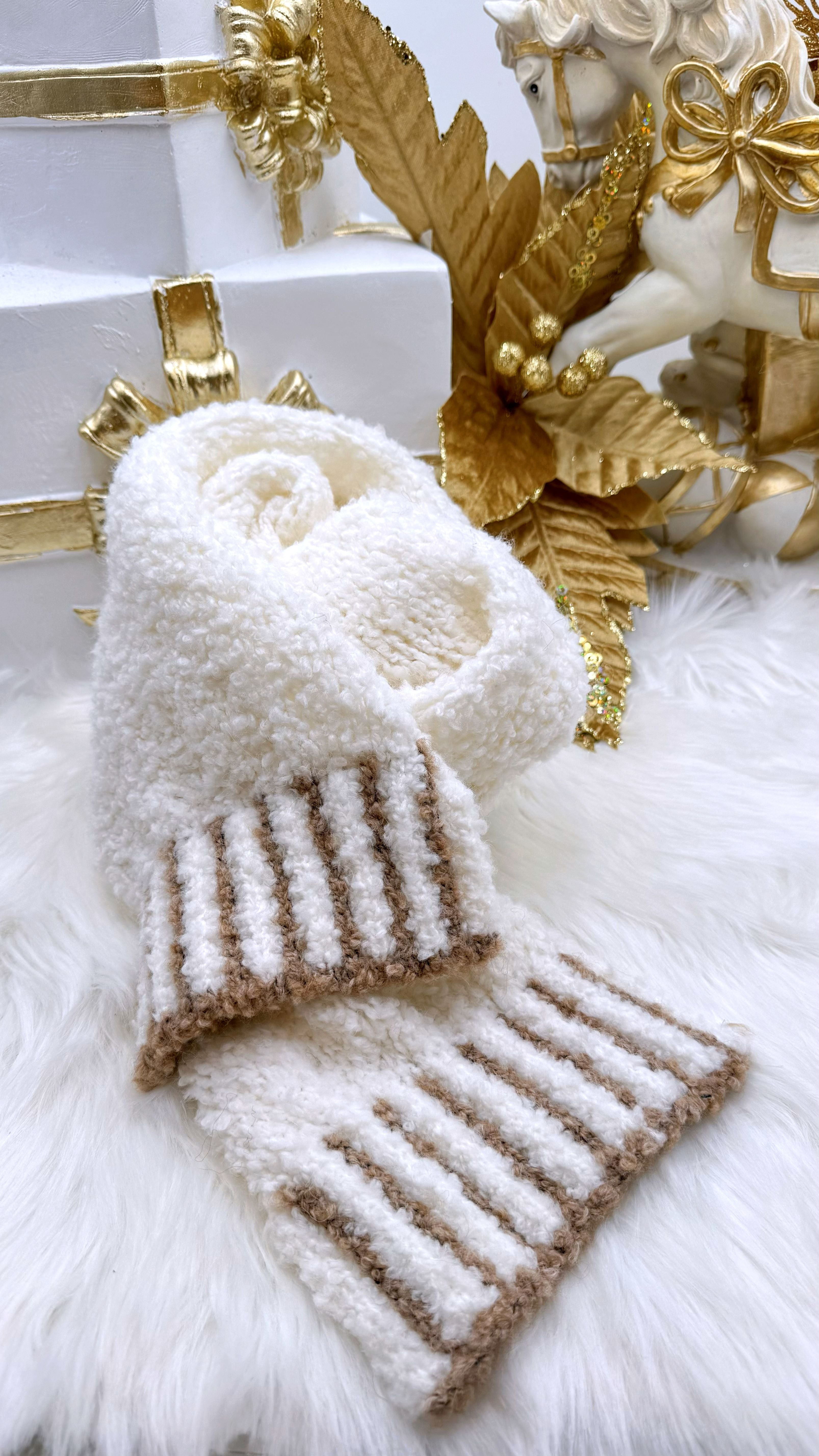 Schal Soft Dream *Weiß/Beige*