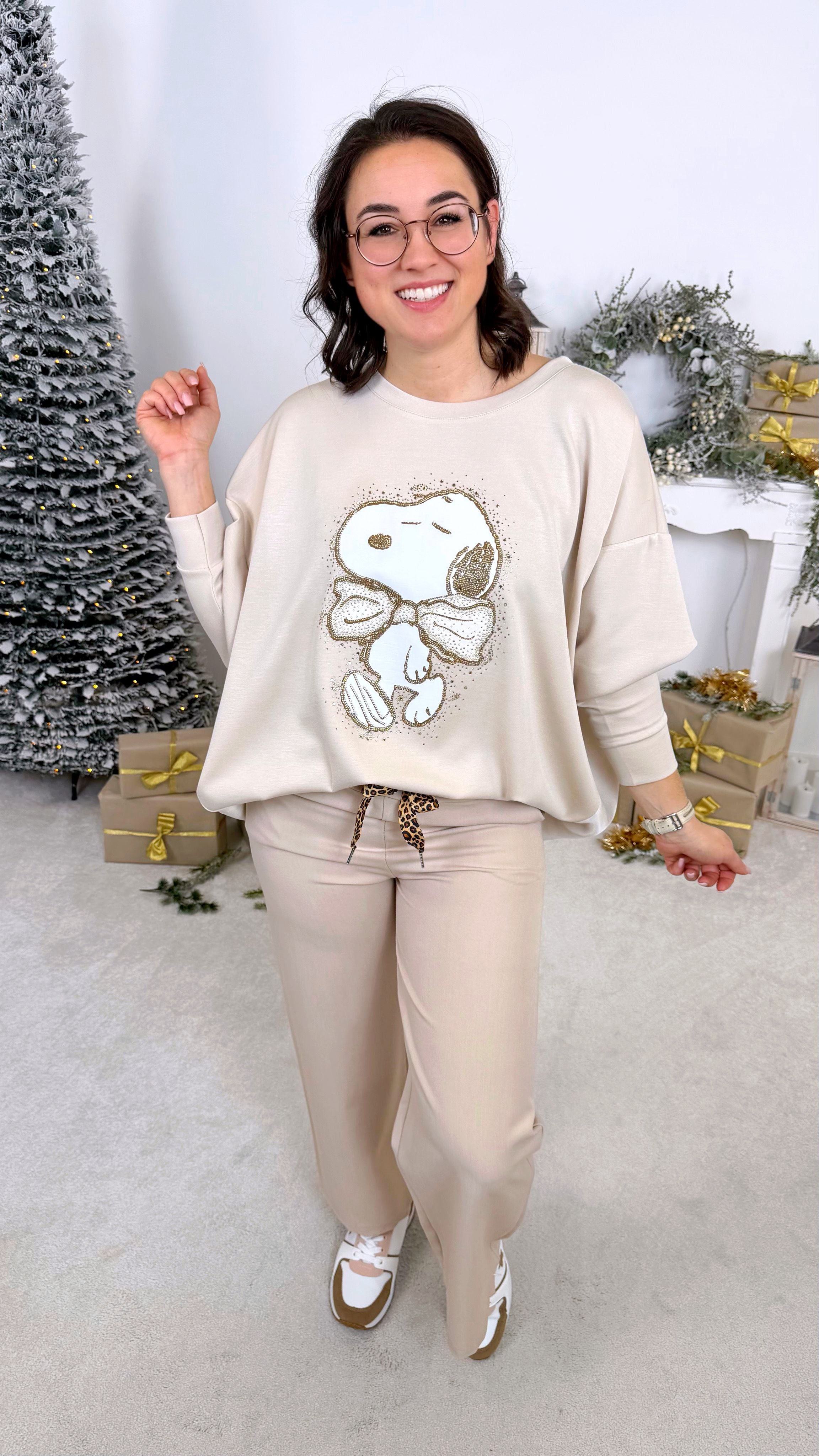 Sweatshirt Cute Sparkle Mood *Beige*